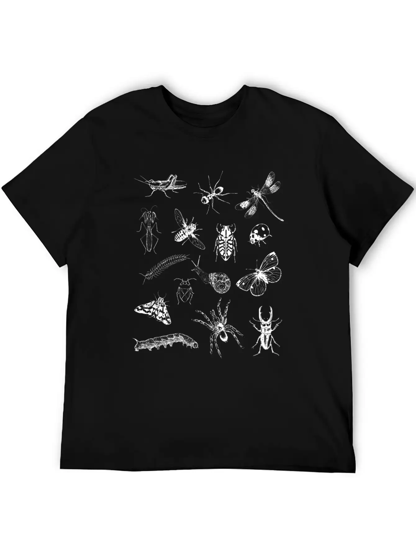 Bug Lover Collage Pattern Insect Lovers Kids Boy Basic Graphic T-Shirt – Daily Comfort In Soft Cotton