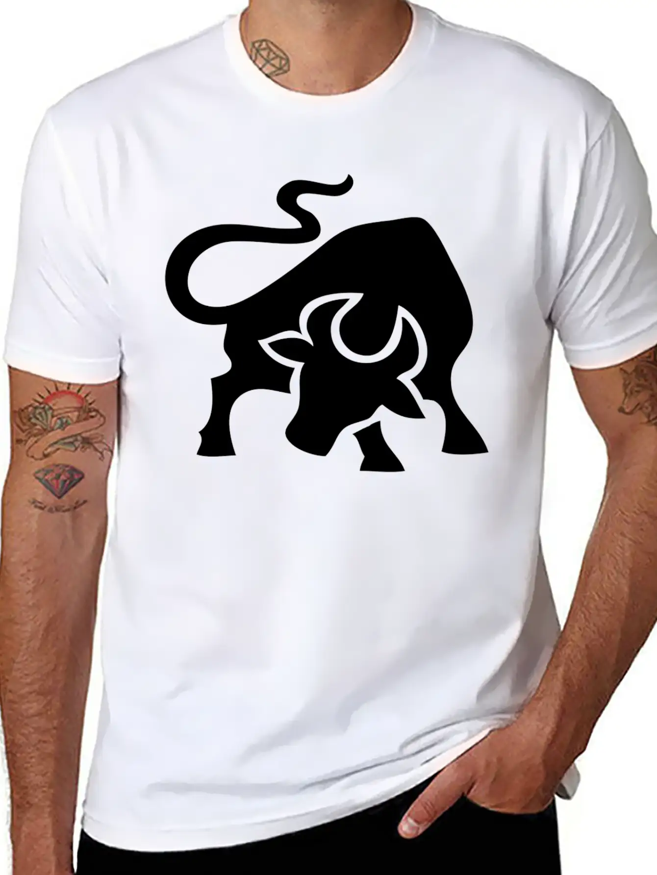 Bull Fighting Stylish Everyday T-Shirt – Unisex Basic Cotton Tee