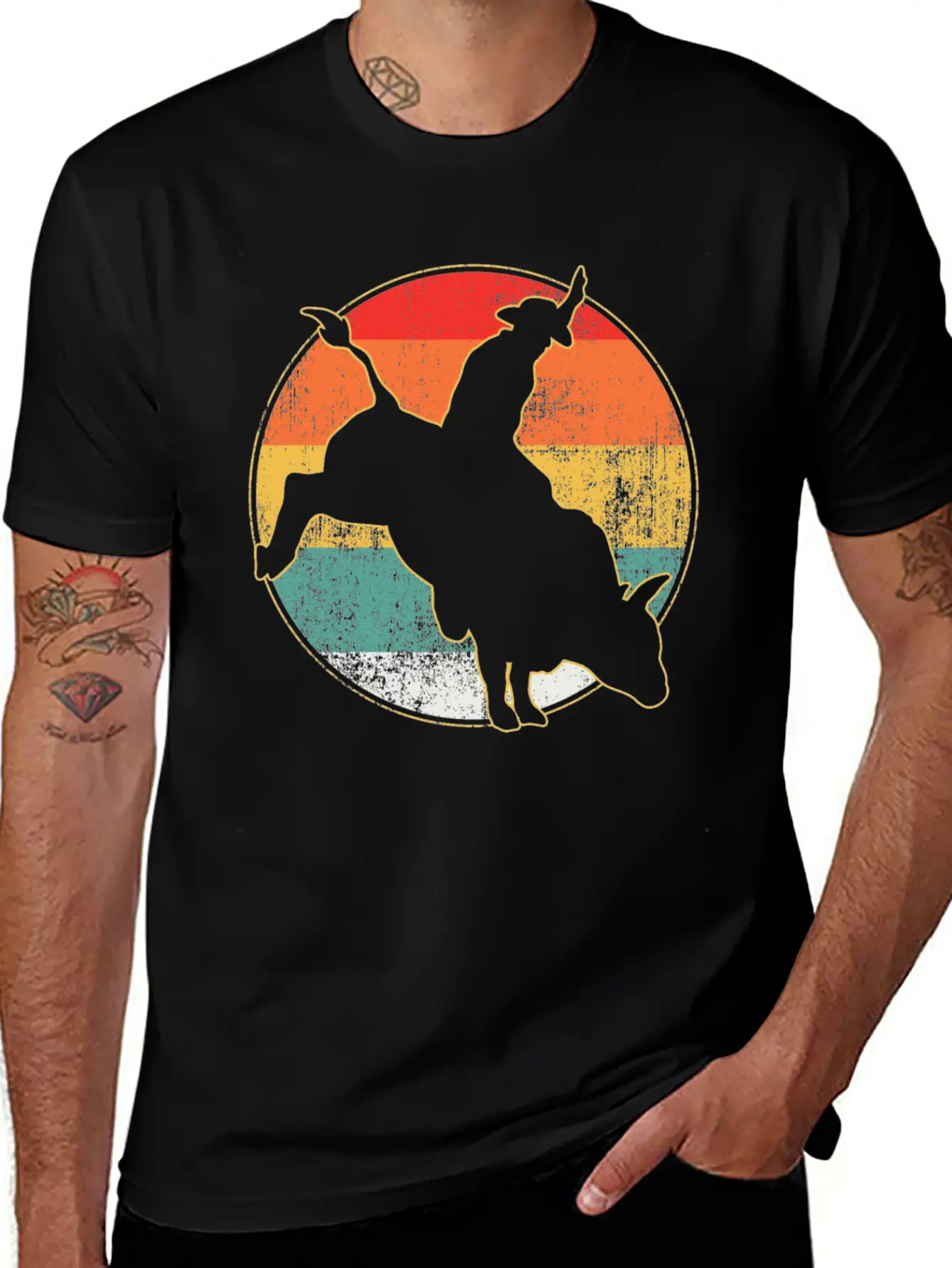 Bull Riding Timeless Short Sleeve Tee – Comfy And Minimalist Design