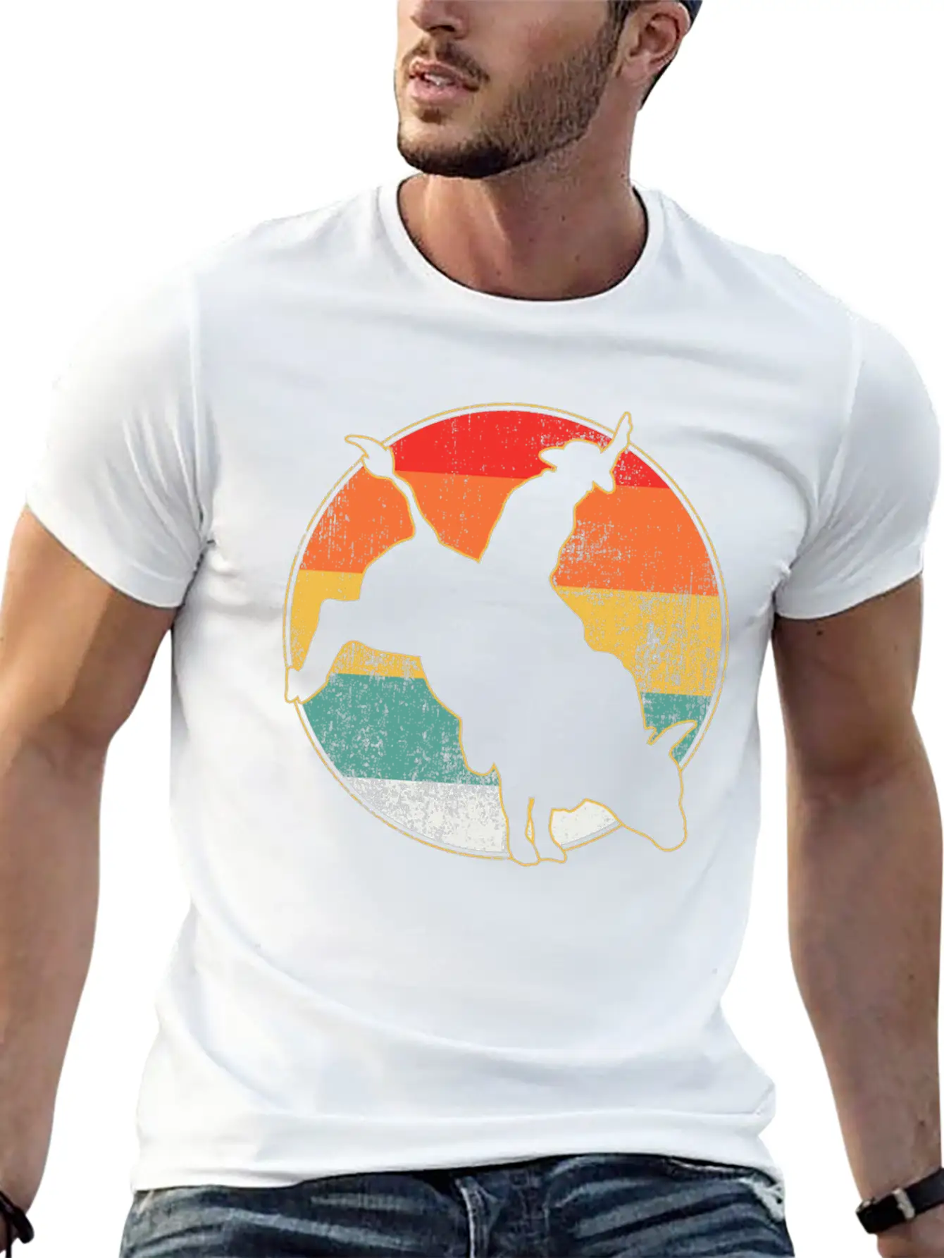 Bull Riding Timeless Short Sleeve Tee – Comfy And Minimalist Design