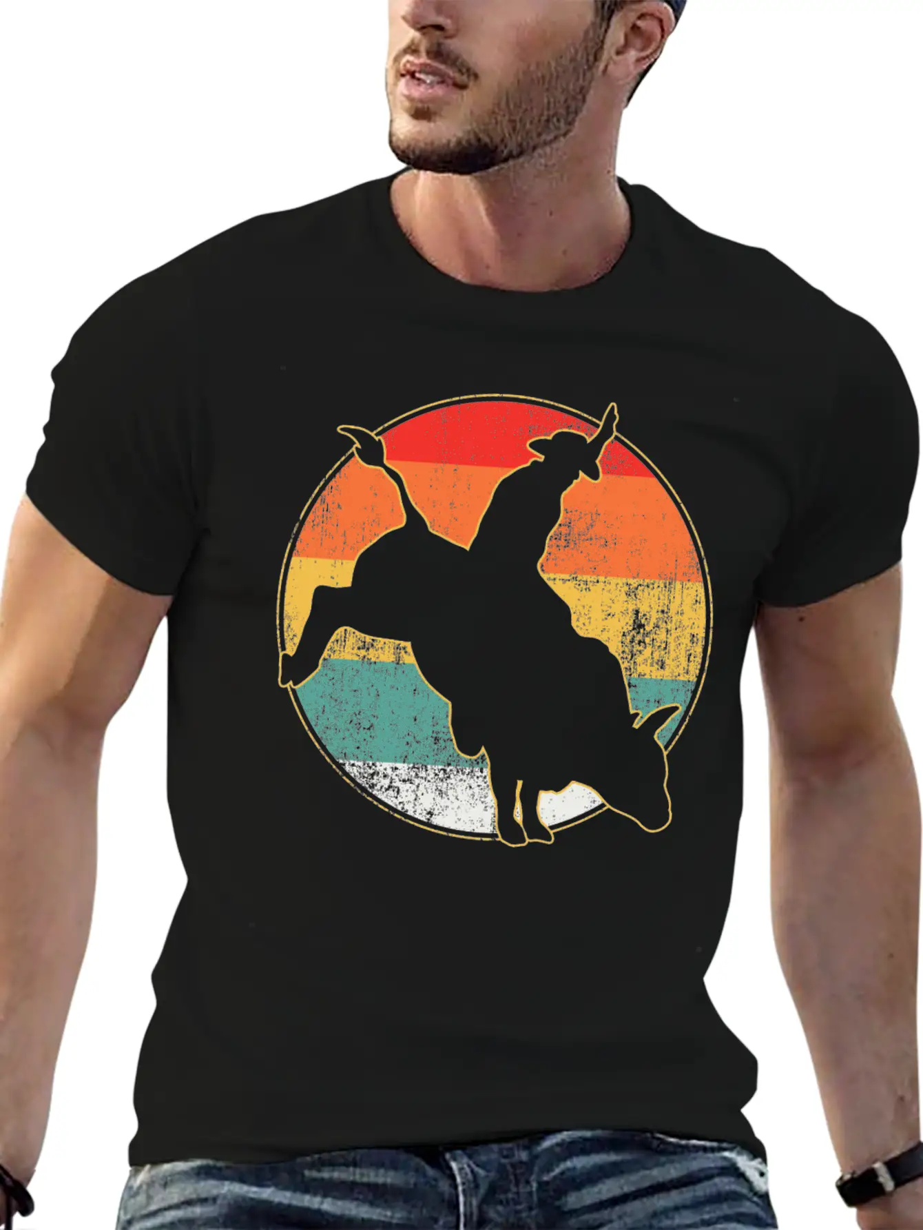 Bull Riding Timeless Short Sleeve Tee – Comfy And Minimalist Design