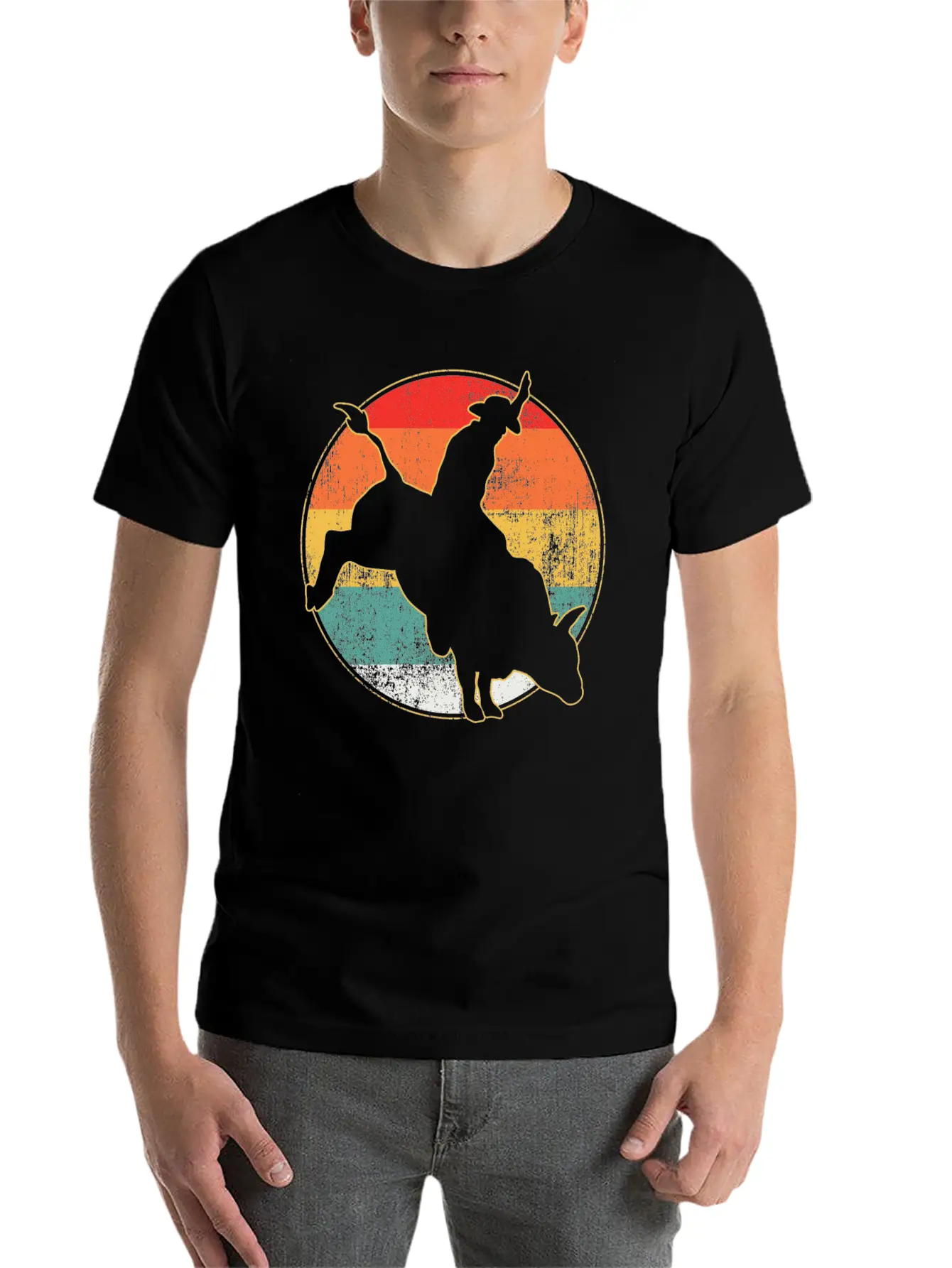 Bull Riding Timeless Short Sleeve Tee – Comfy And Minimalist Design