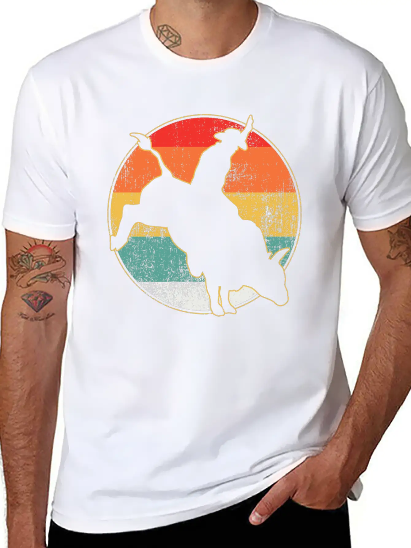 Bull Riding Timeless Short Sleeve Tee – Comfy And Minimalist Design