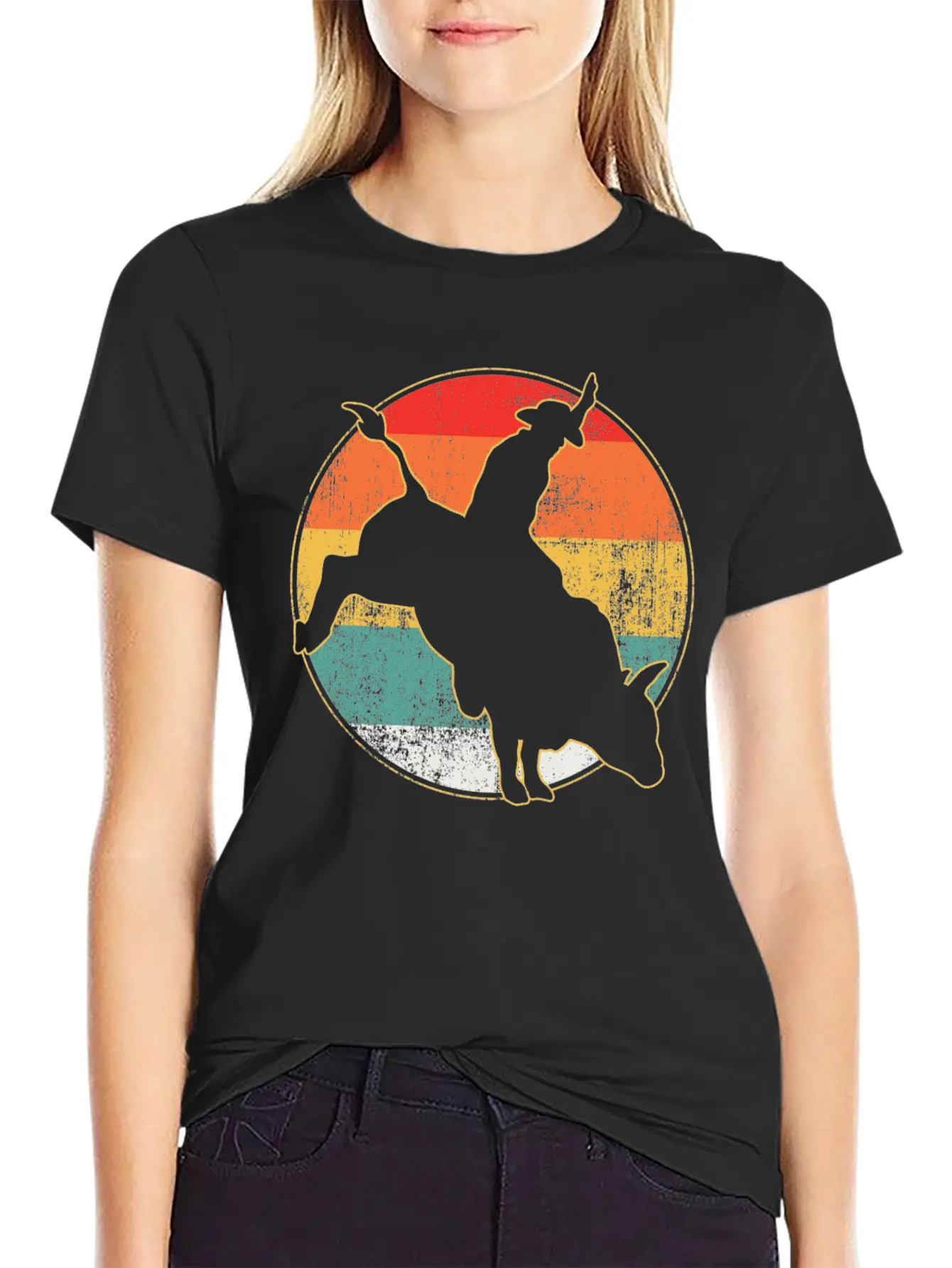 Bull Riding Timeless Short Sleeve Tee – Comfy And Minimalist Design