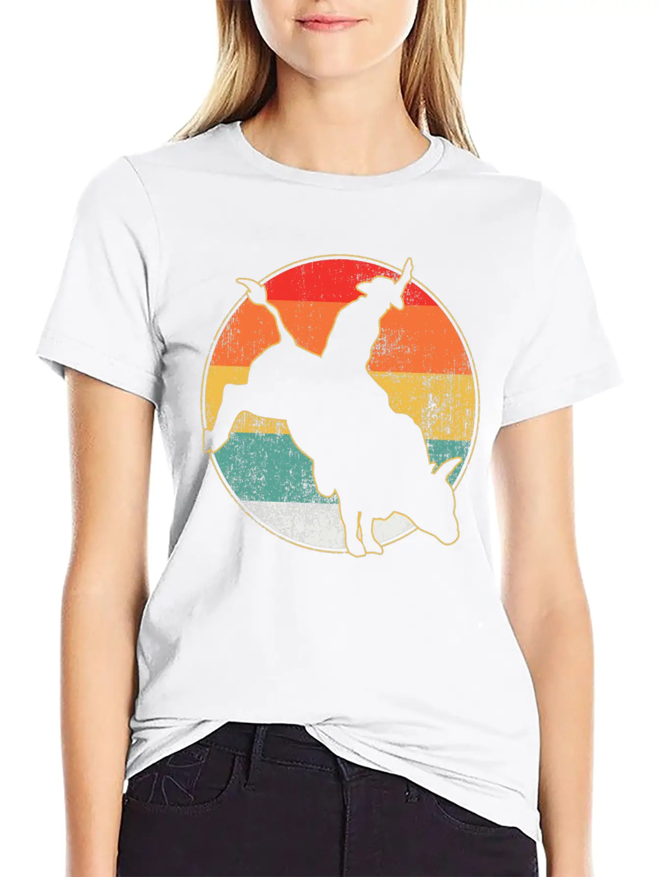 Bull Riding Timeless Short Sleeve Tee – Comfy And Minimalist Design