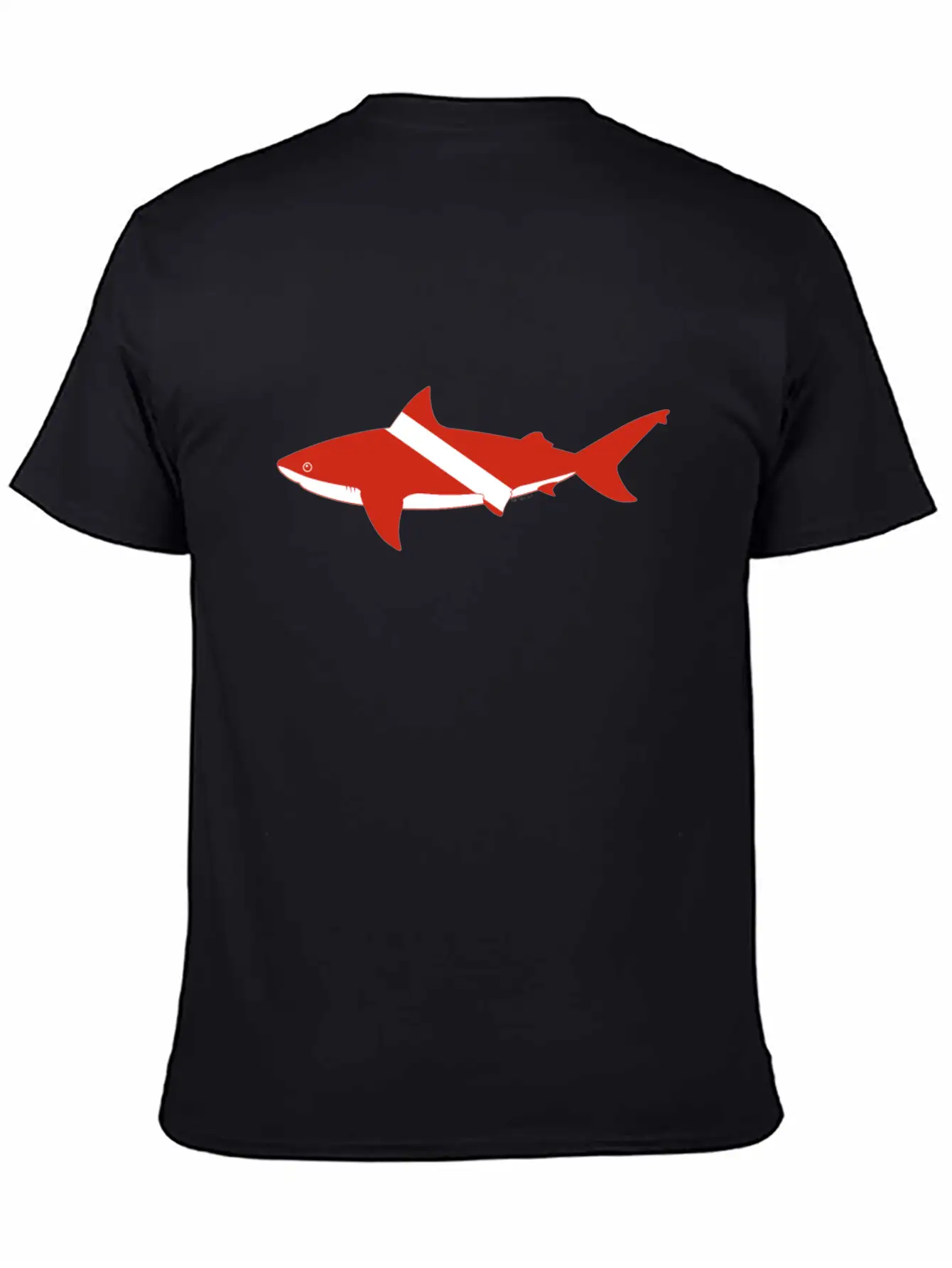 Bull Shark Dive Flag Product Scuba Diver Down Basic Graphic T-Shirt – Daily Comfort In Soft Cotton