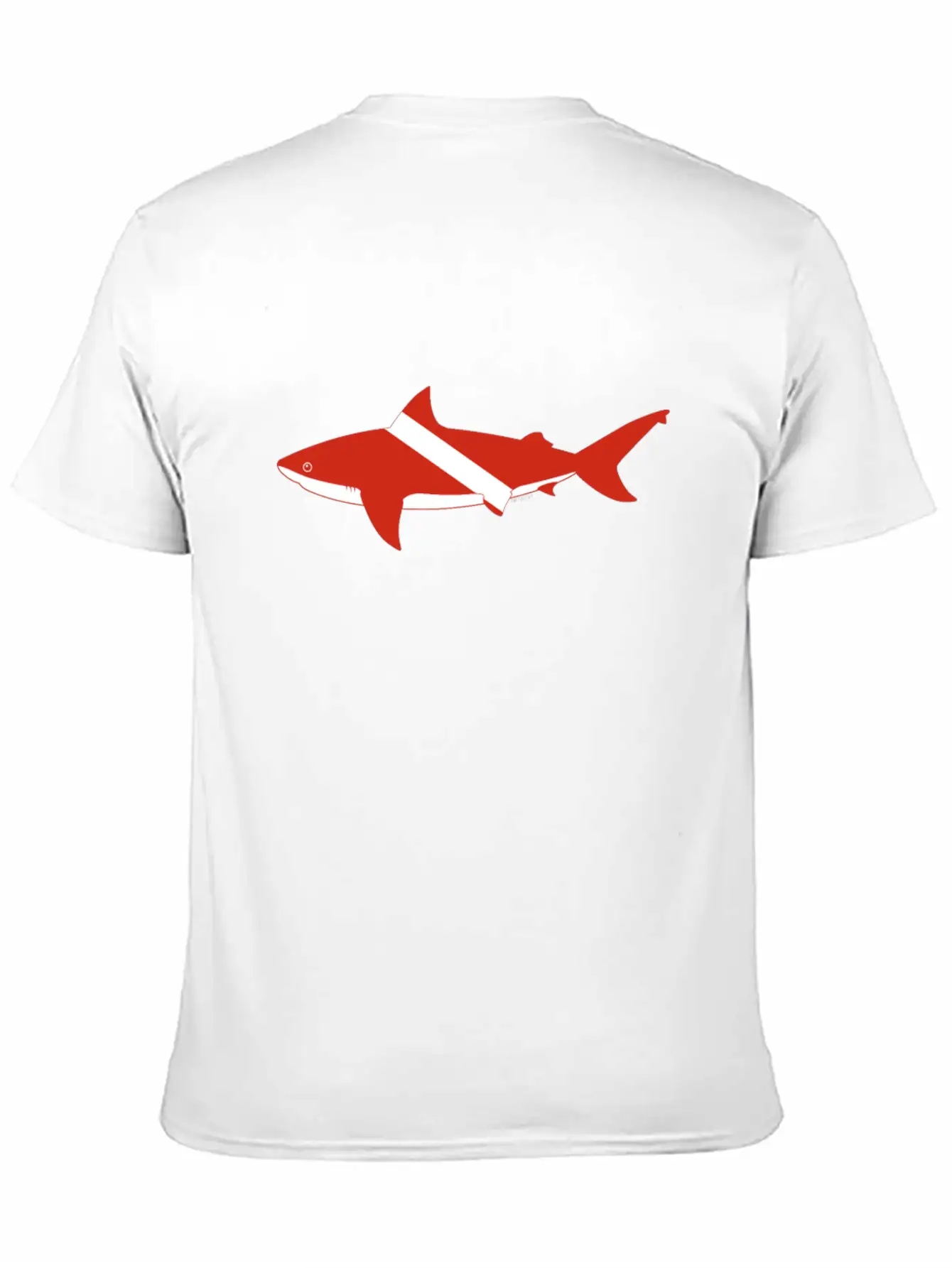 Bull Shark Dive Flag Product Scuba Diver Down Basic Graphic T-Shirt – Daily Comfort In Soft Cotton