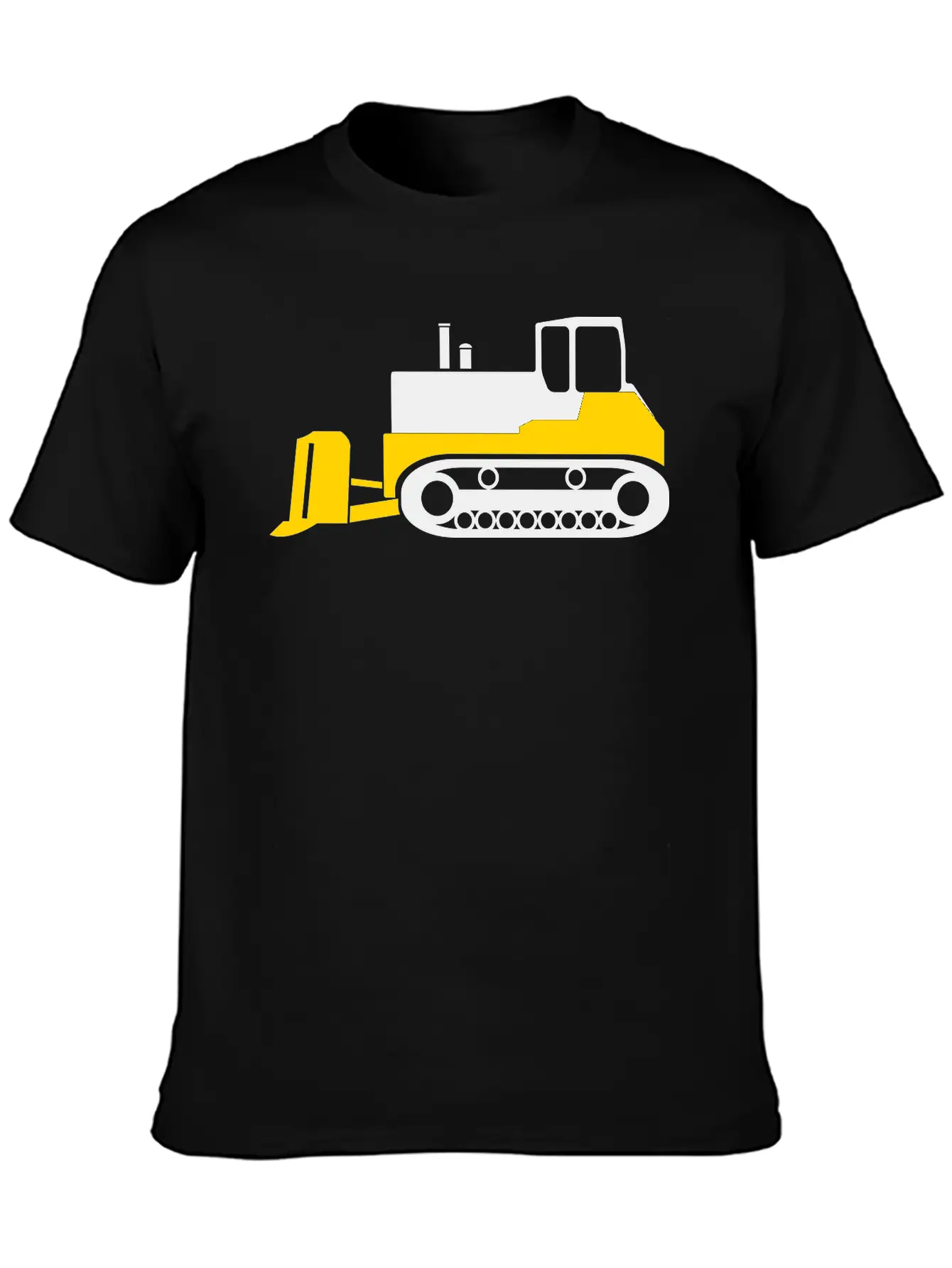 Bulldozer Unisex Short Sleeve Soft Cotton T-Shirt – Casual Everyday Wear