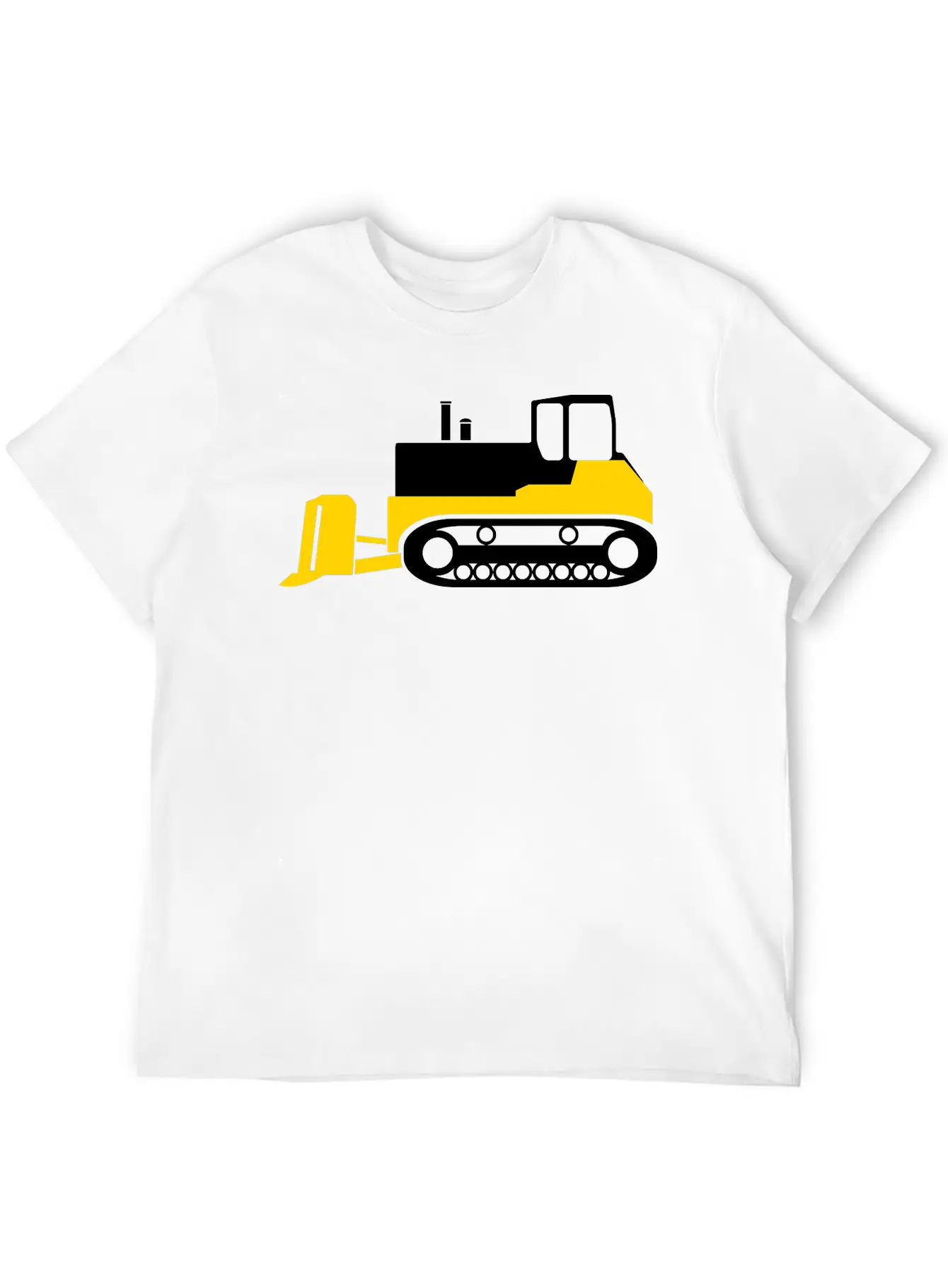 Bulldozer Unisex Short Sleeve Soft Cotton T-Shirt – Casual Everyday Wear