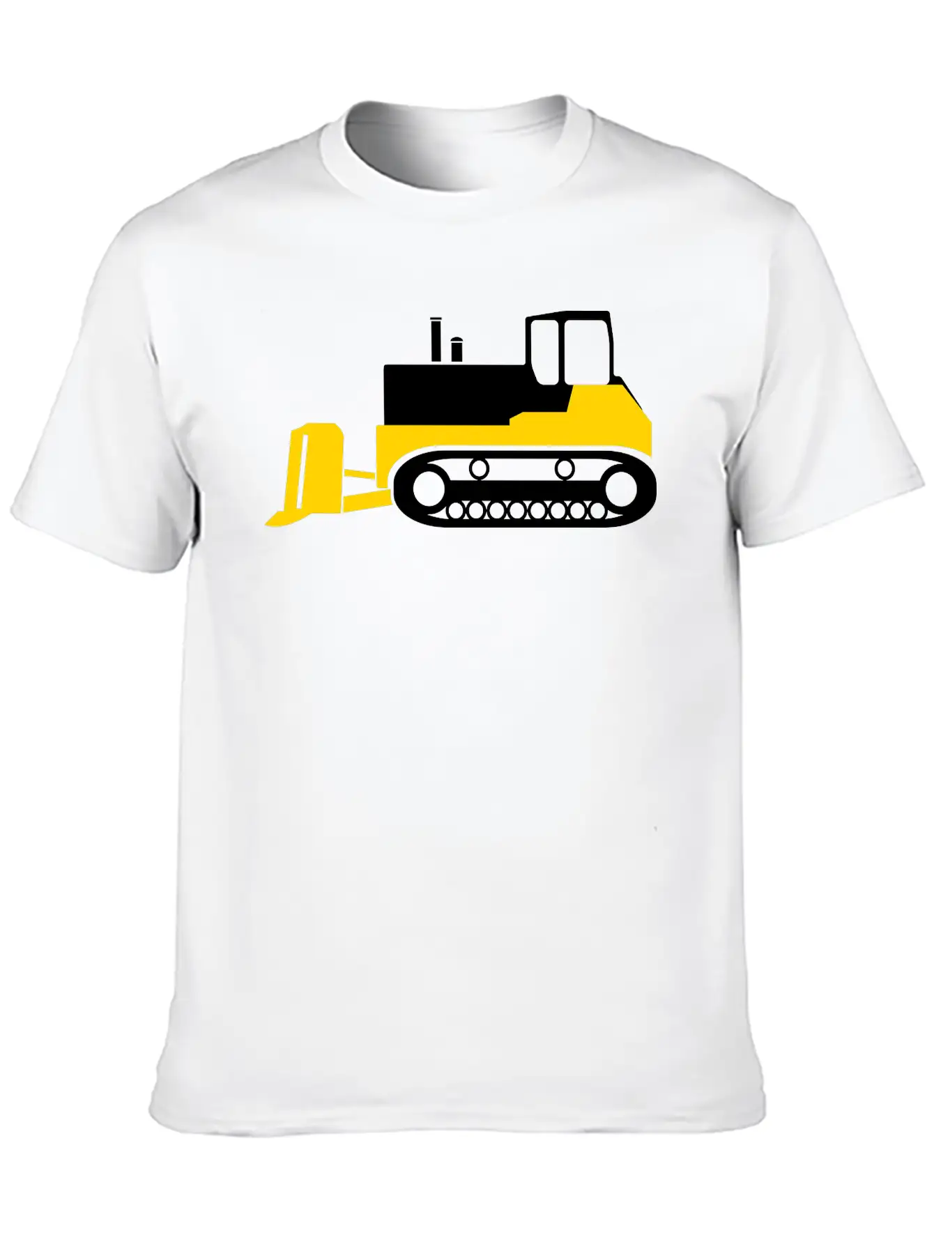 Bulldozer Unisex Short Sleeve Soft Cotton T-Shirt – Casual Everyday Wear