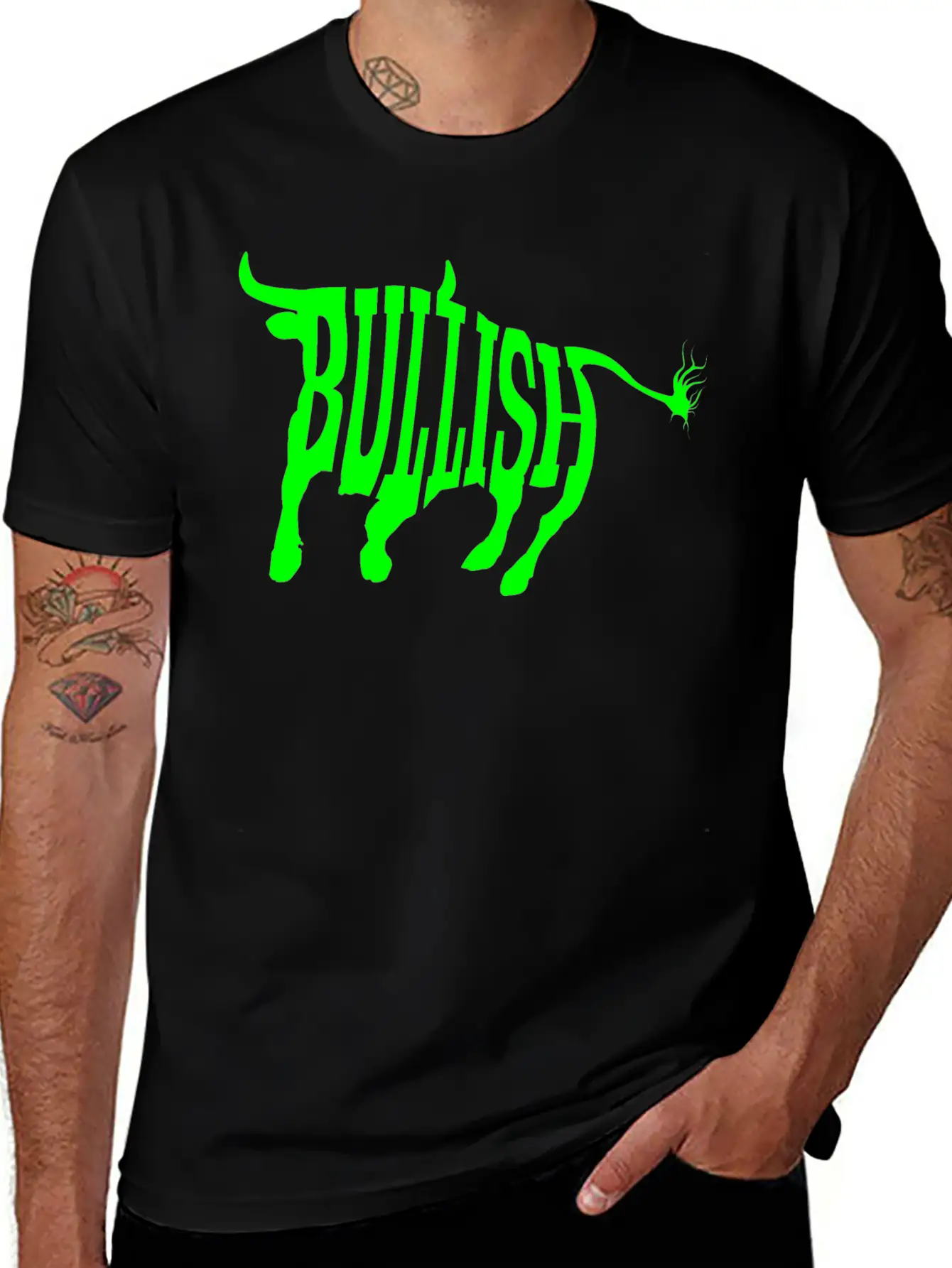 Bullish Bull Stylish Everyday T-Shirt – Unisex Basic Cotton Tee