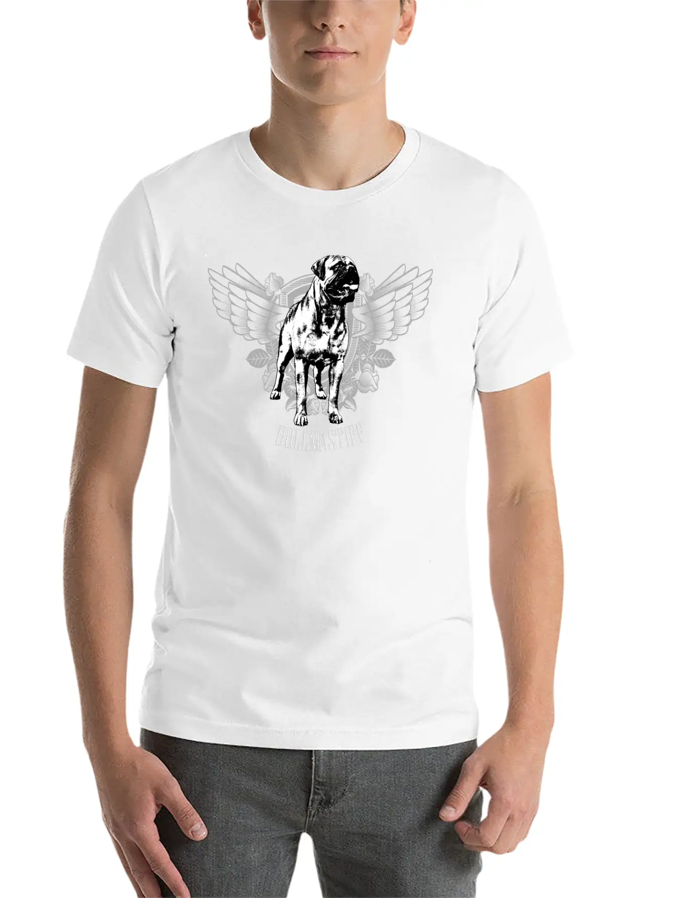 Bullmastiff Dog Timeless Short Sleeve Tee – Comfy And Minimalist Design