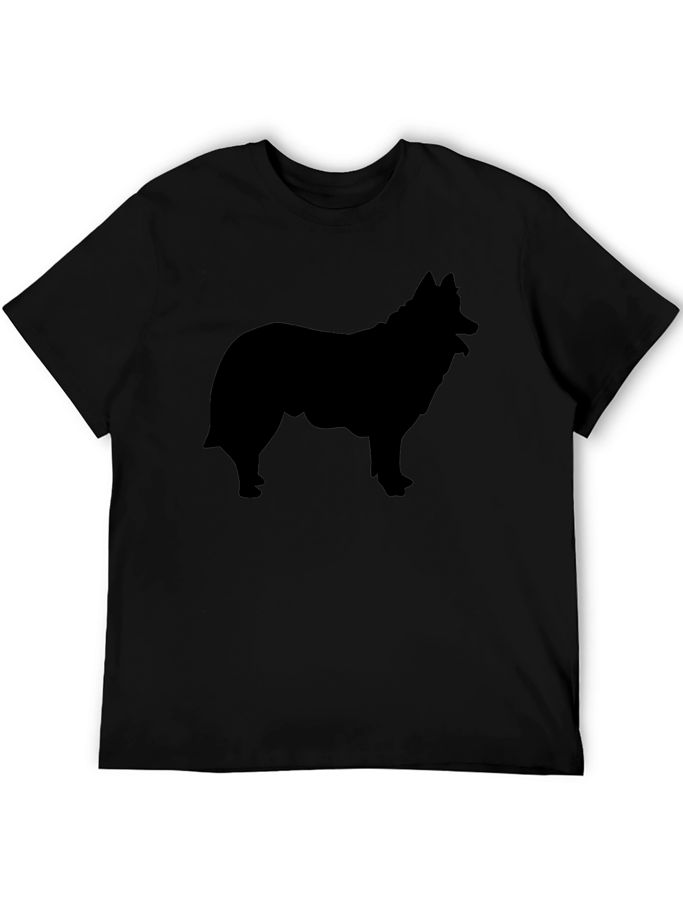 Dog Silhouette Black T-Shirt