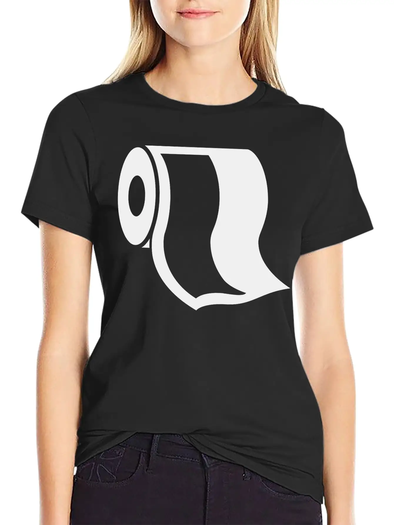 Bumf Loo Roll Toilet Paper Sanitary Restroom Gift Unisex Short Sleeve Soft Cotton T-Shirt – Casual Everyday Wear
