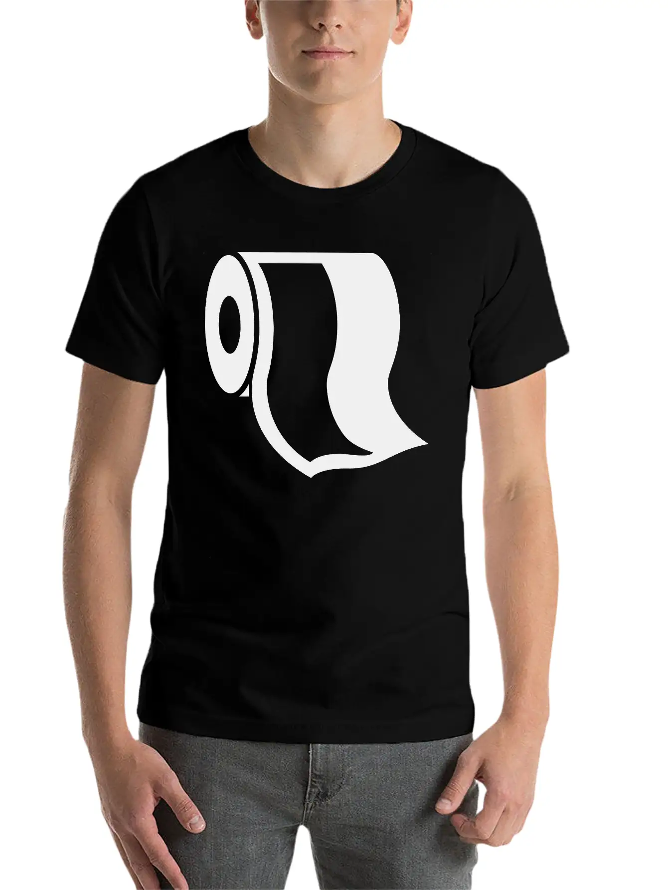 Bumf Loo Roll Toilet Paper Sanitary Restroom Gift Unisex Short Sleeve Soft Cotton T-Shirt – Casual Everyday Wear