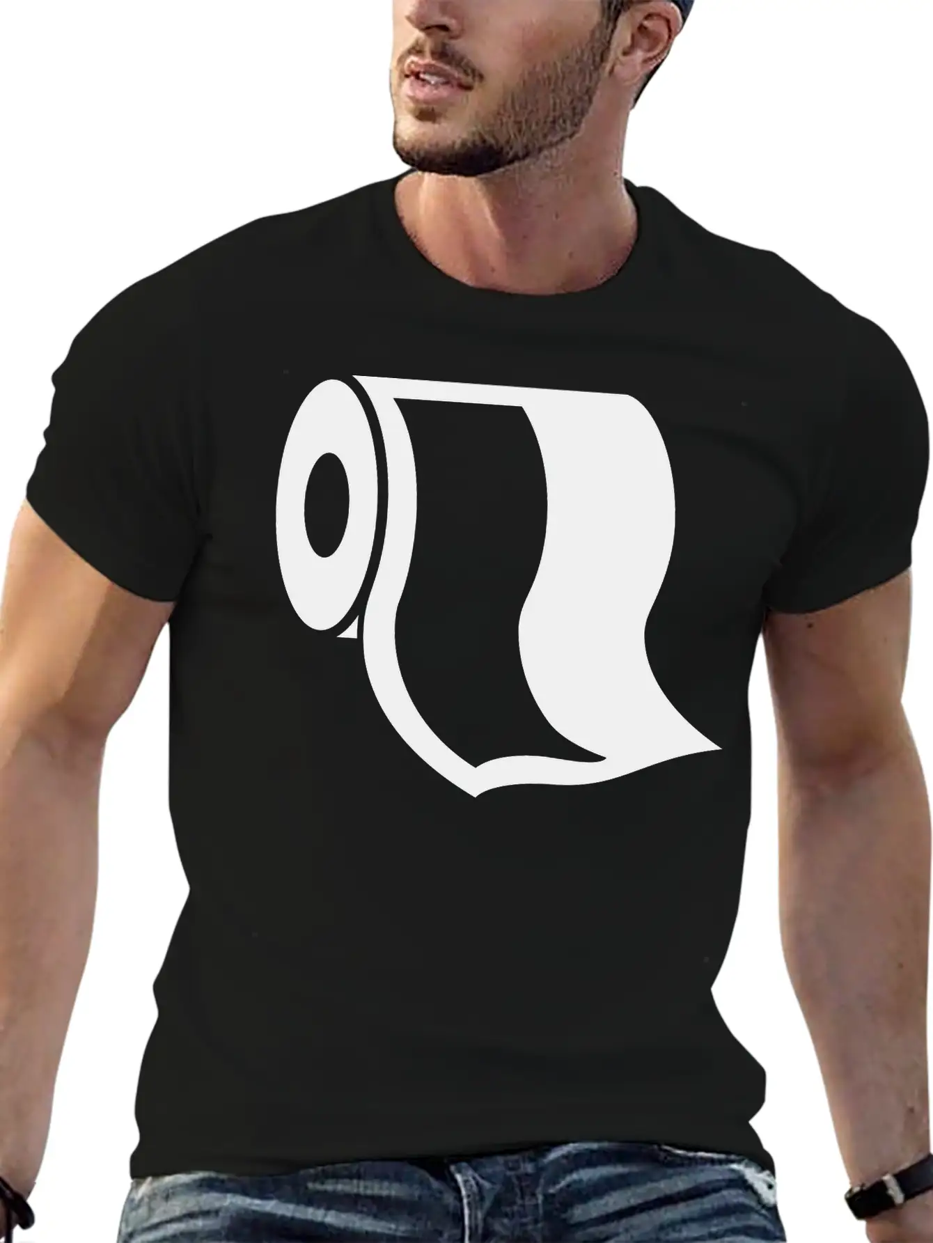 Bumf Loo Roll Toilet Paper Sanitary Restroom Gift Unisex Short Sleeve Soft Cotton T-Shirt – Casual Everyday Wear