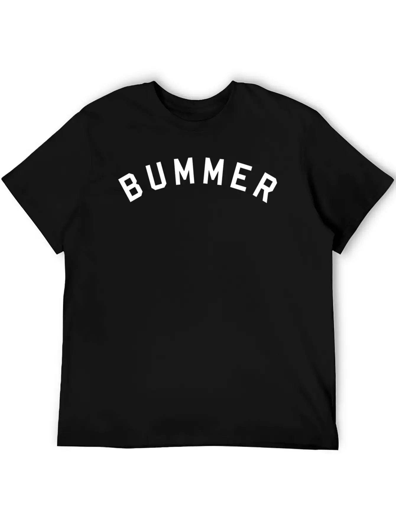 Bummer Word Only - Unisex Short Sleeve Soft Cotton T-Shirt – Casual Everyday Wear