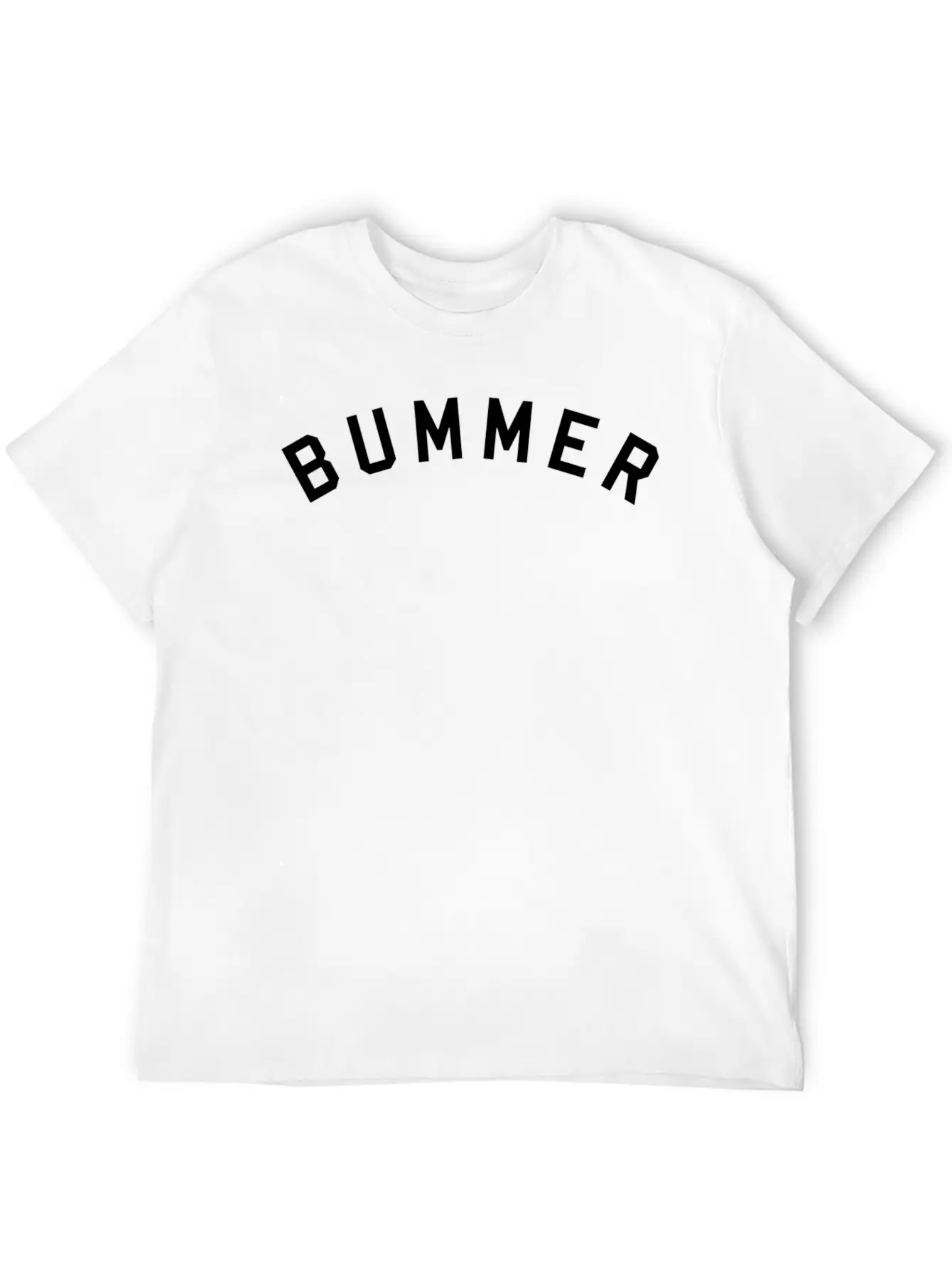 Bummer Word Only - Unisex Short Sleeve Soft Cotton T-Shirt – Casual Everyday Wear