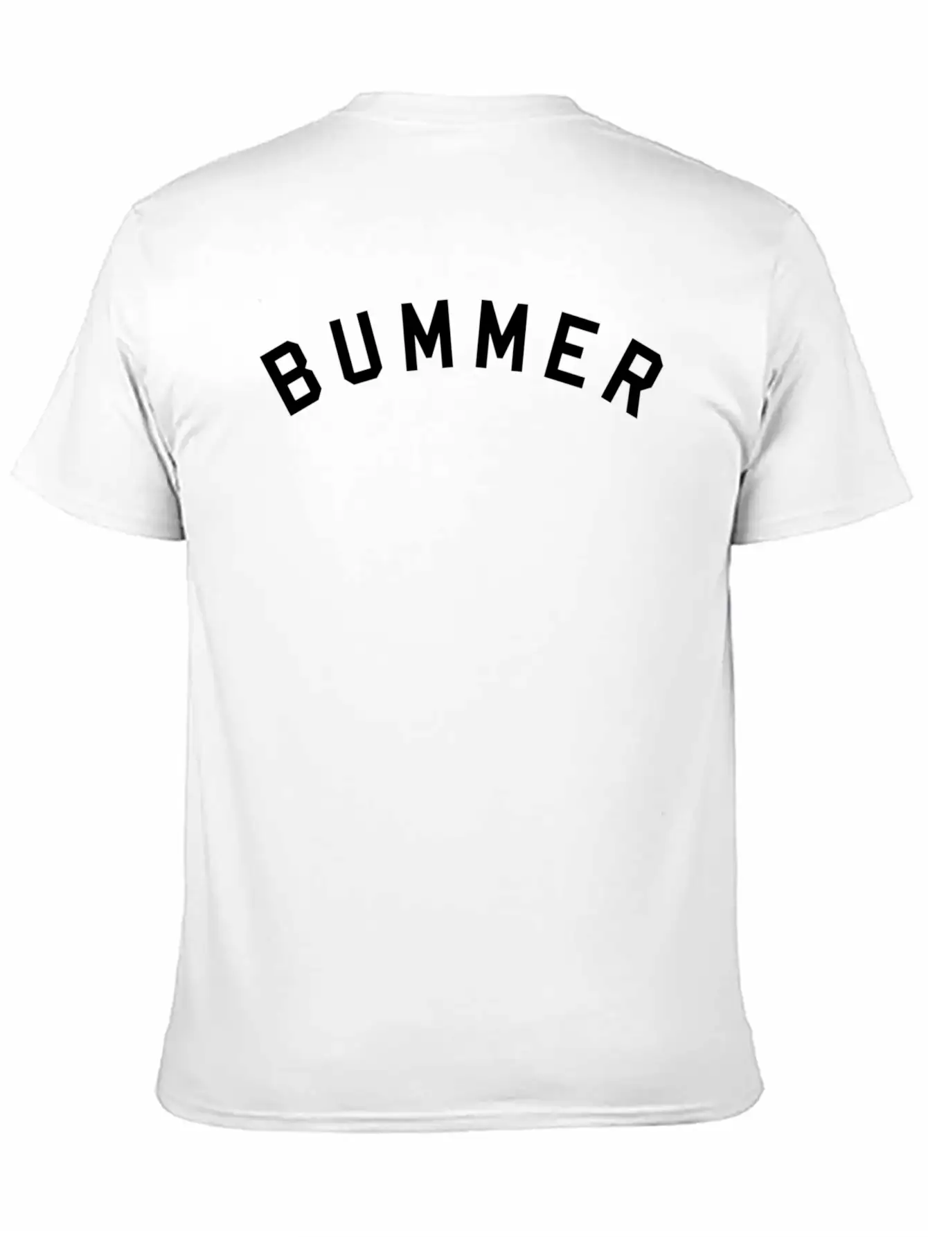 Bummer Word Only - Unisex Short Sleeve Soft Cotton T-Shirt – Casual Everyday Wear