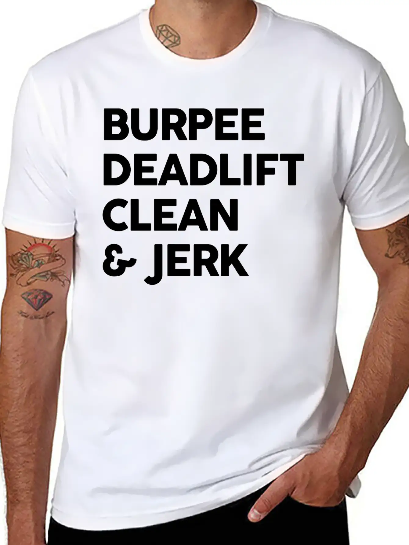 Burpee, Deadlift, C&J Stylish Everyday T-Shirt – Unisex Basic Cotton Tee