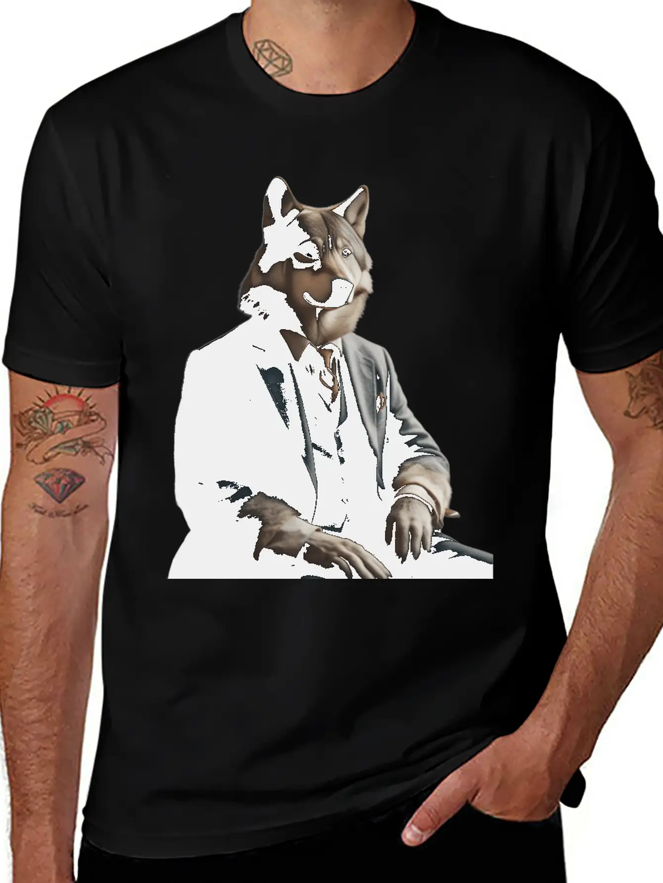 Business Wolf Ready For Success Essential Unisex Summer Tee – Soft Cotton Casual Fit