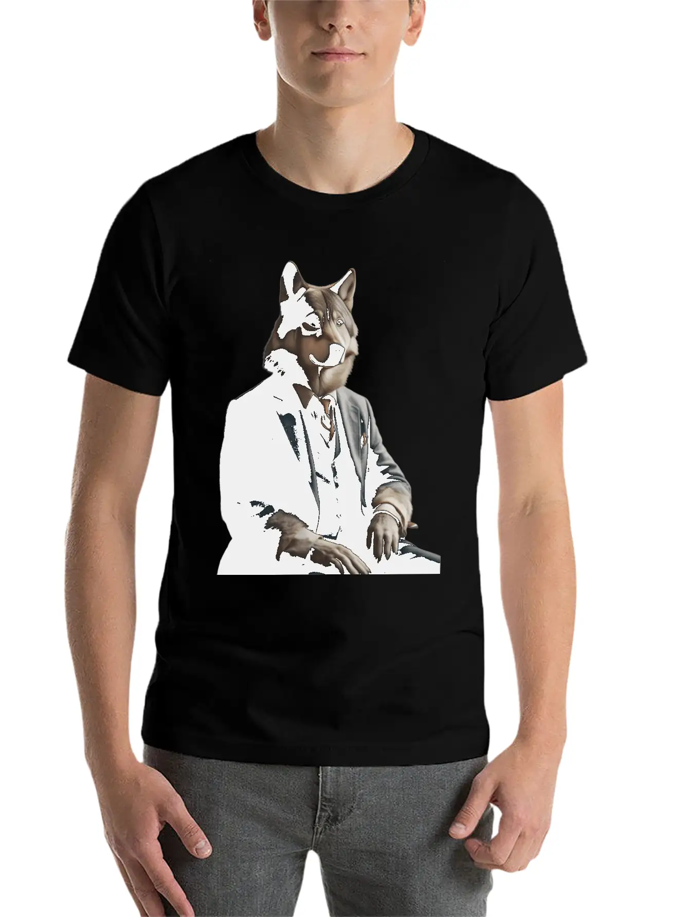 Business Wolf Ready For Success Essential Unisex Summer Tee – Soft Cotton Casual Fit