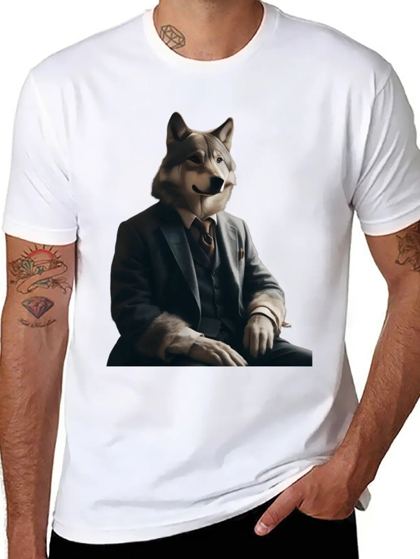 Business Wolf Ready For Success Essential Unisex Summer Tee – Soft Cotton Casual Fit