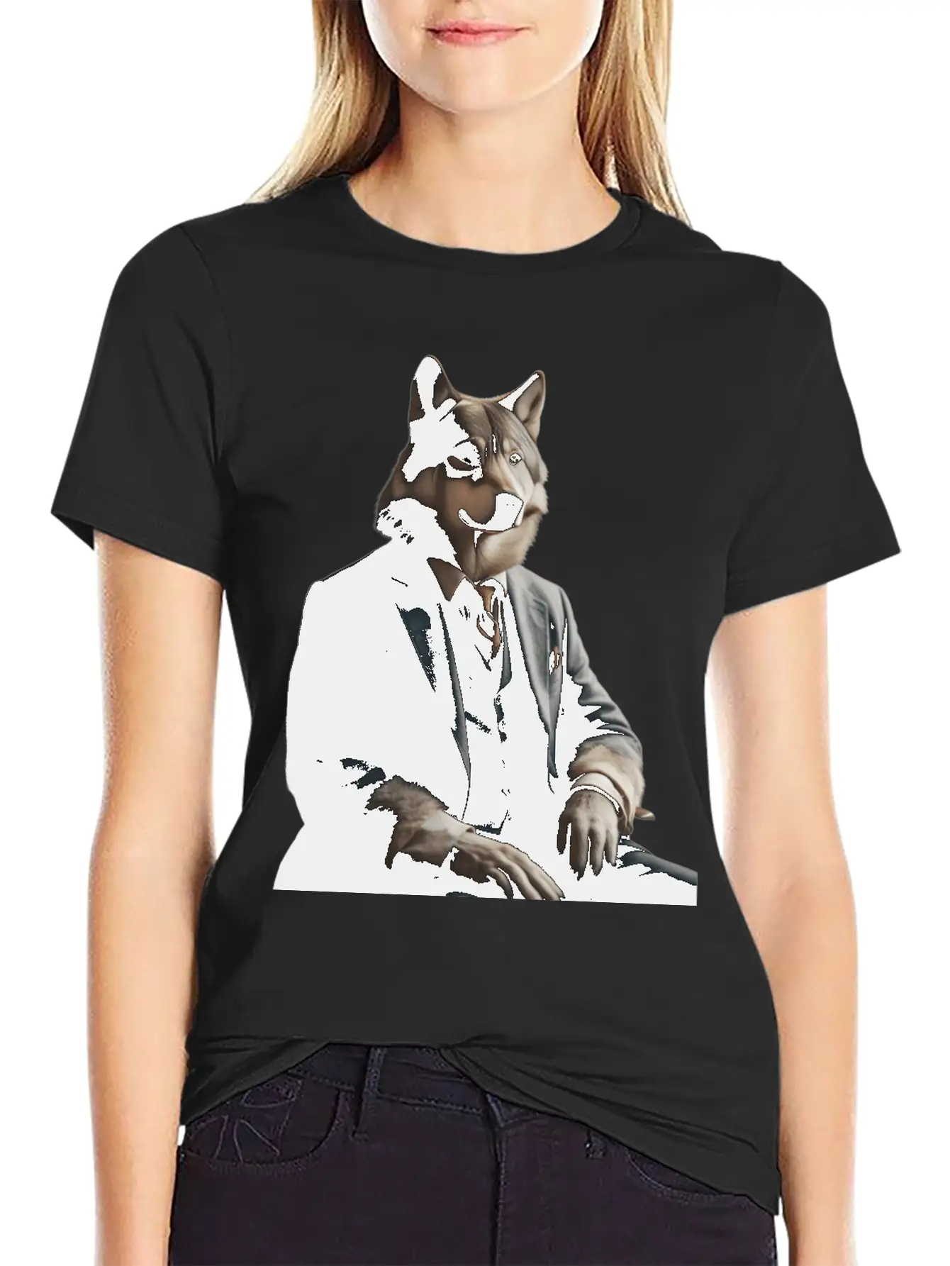 Business Wolf Ready For Success Stylish Everyday T-Shirt – Unisex Basic Cotton Tee