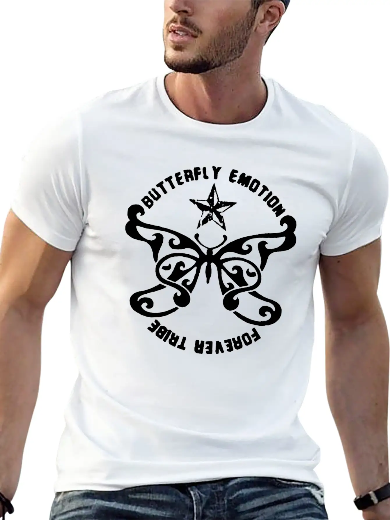 Butterfly Emotion Forever Tribe Comfortable Minimalist Graphic Tee – Summer Style Essential