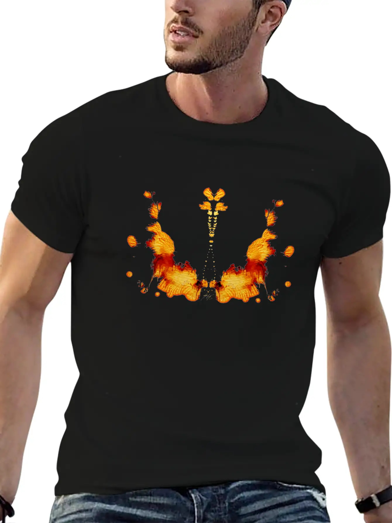 Butterfly Lava Wings Essential Unisex Summer Tee – Soft Cotton Casual Fit