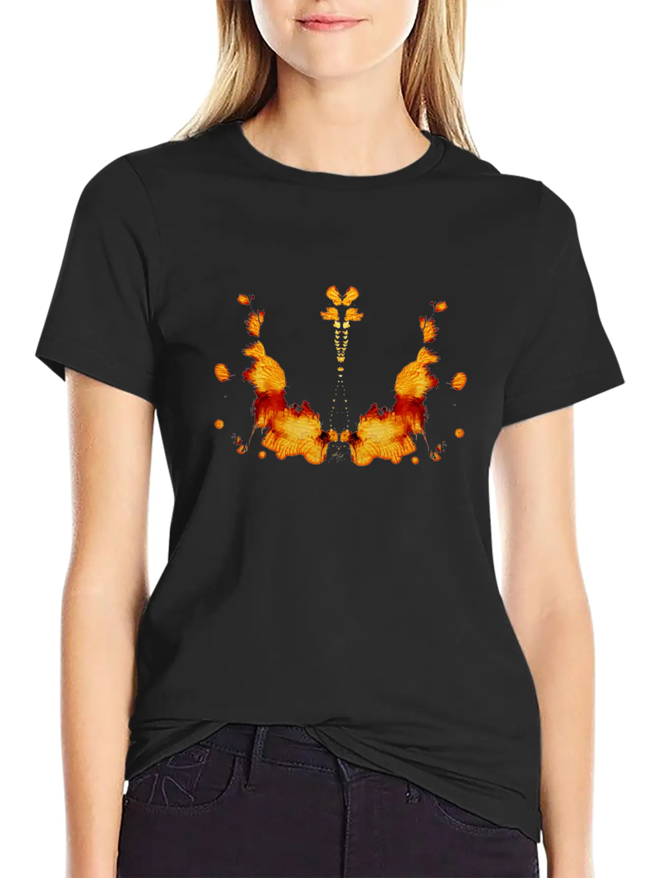 Butterfly Lava Wings Essential Unisex Summer Tee – Soft Cotton Casual Fit