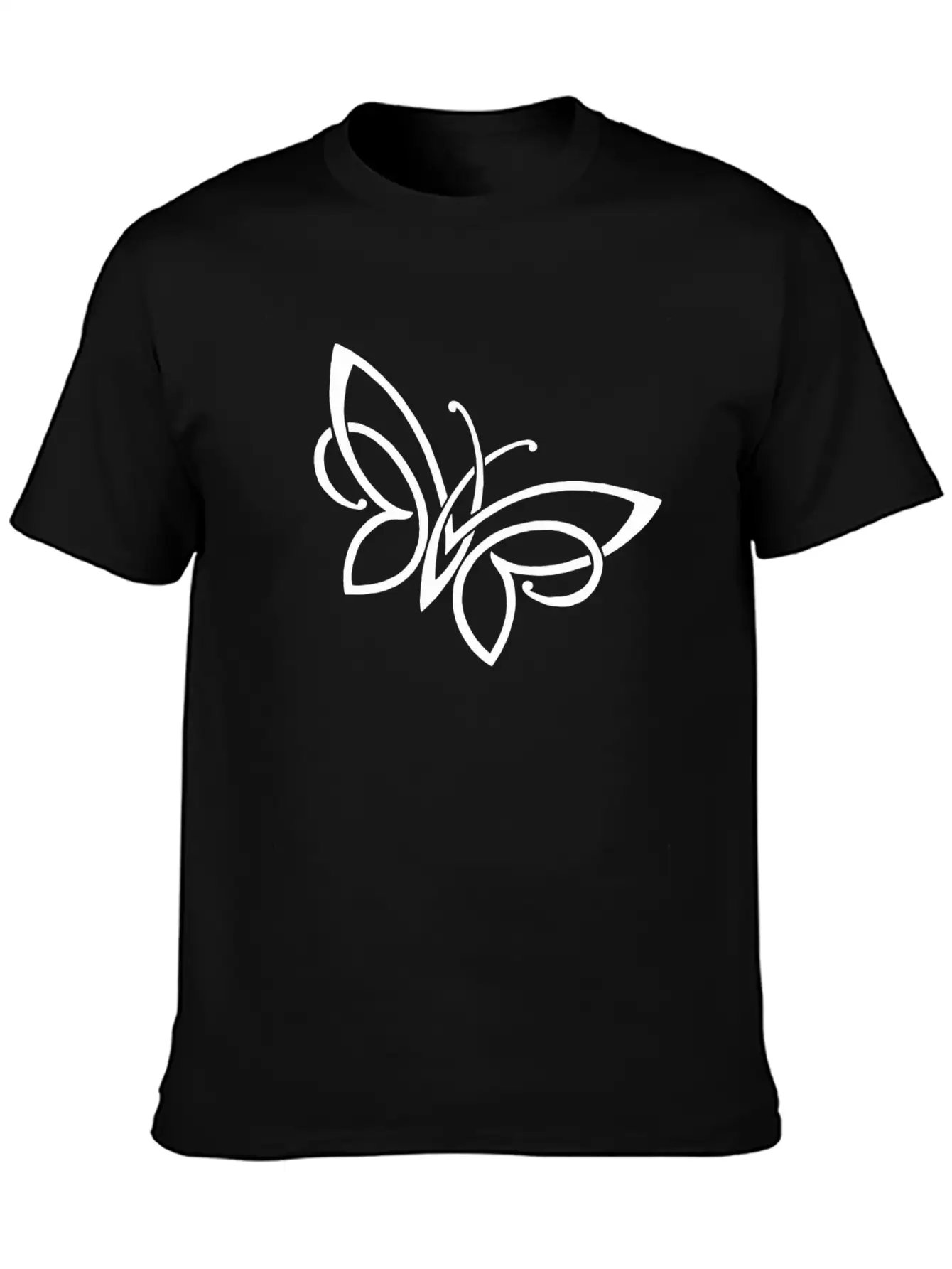 Butterfly Motiv Shirt Unisex Short Sleeve Soft Cotton T-Shirt – Casual Everyday Wear