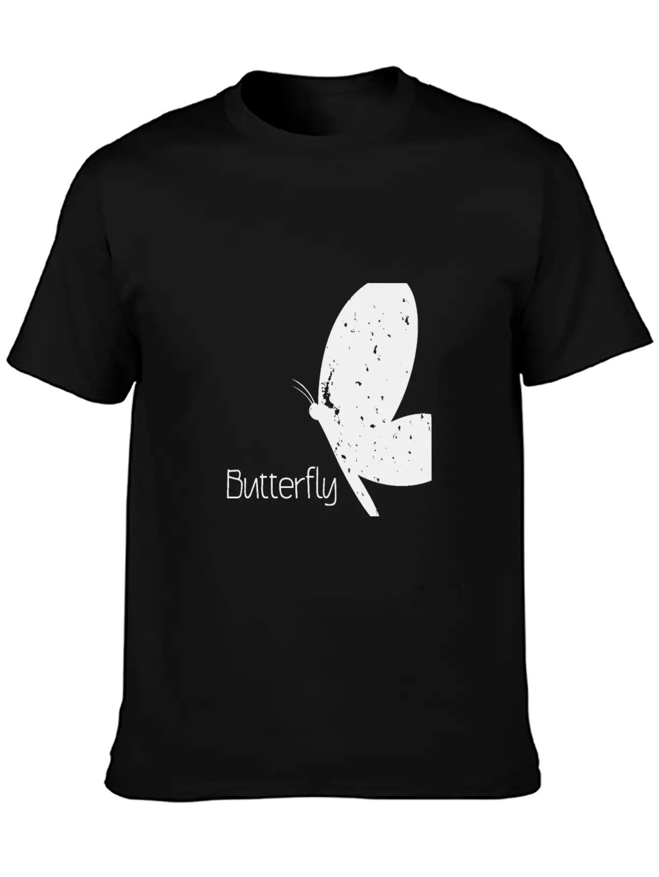 Butterfly With Lettering Butterfly Timeless Short Sleeve Tee – Comfy And Minimalist Design