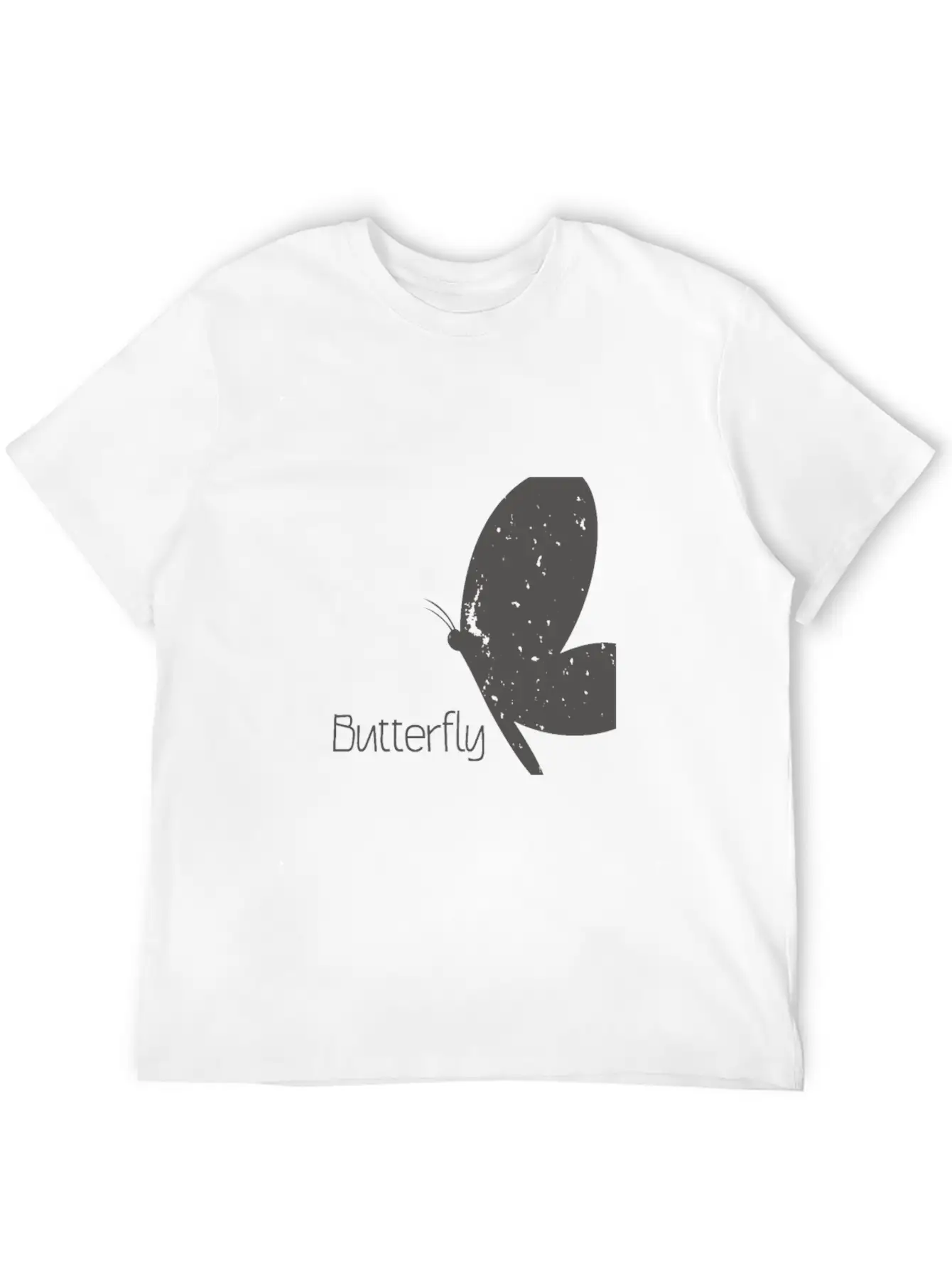Butterfly With Lettering Butterfly Timeless Short Sleeve Tee – Comfy And Minimalist Design