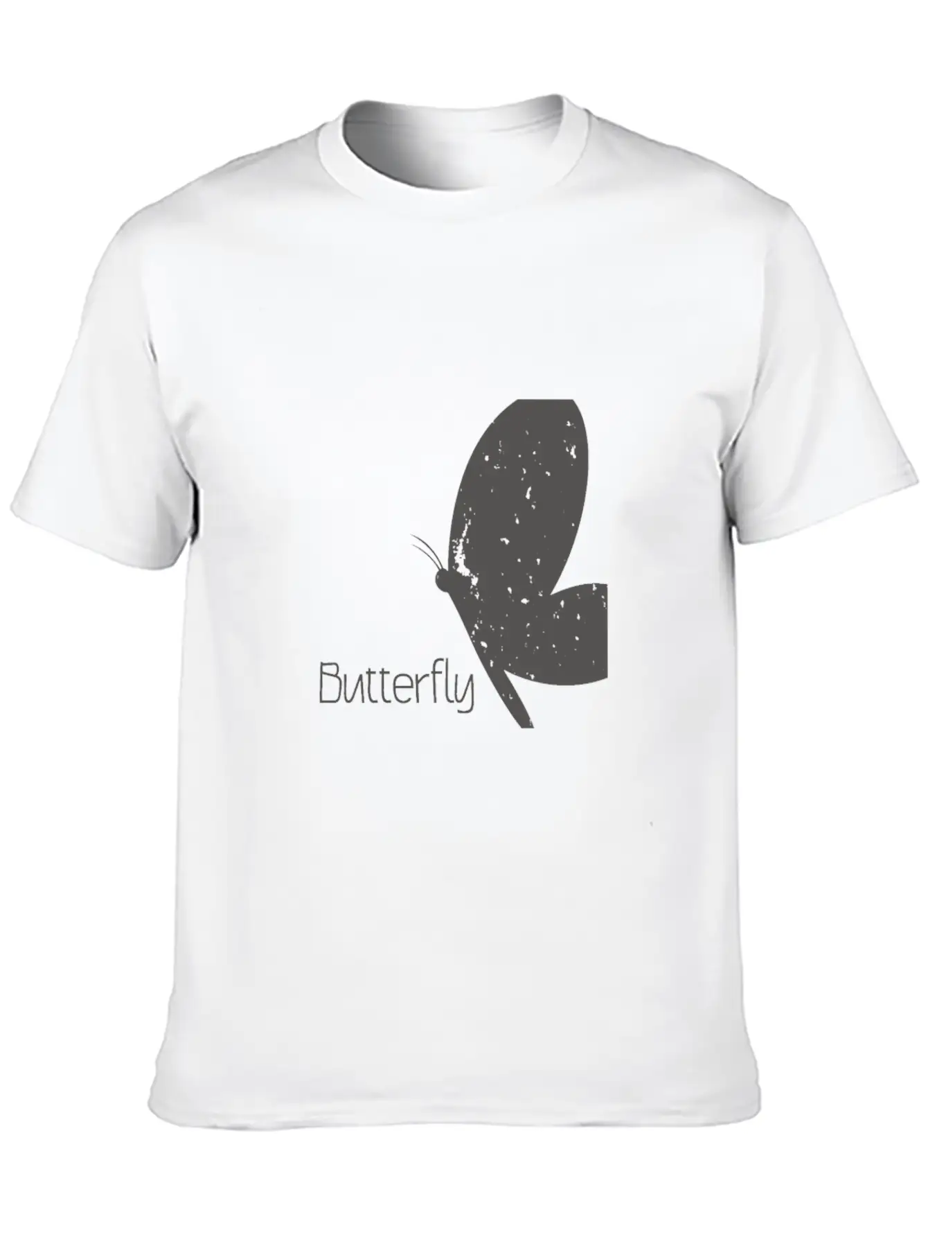 Butterfly With Lettering Butterfly Timeless Short Sleeve Tee – Comfy And Minimalist Design