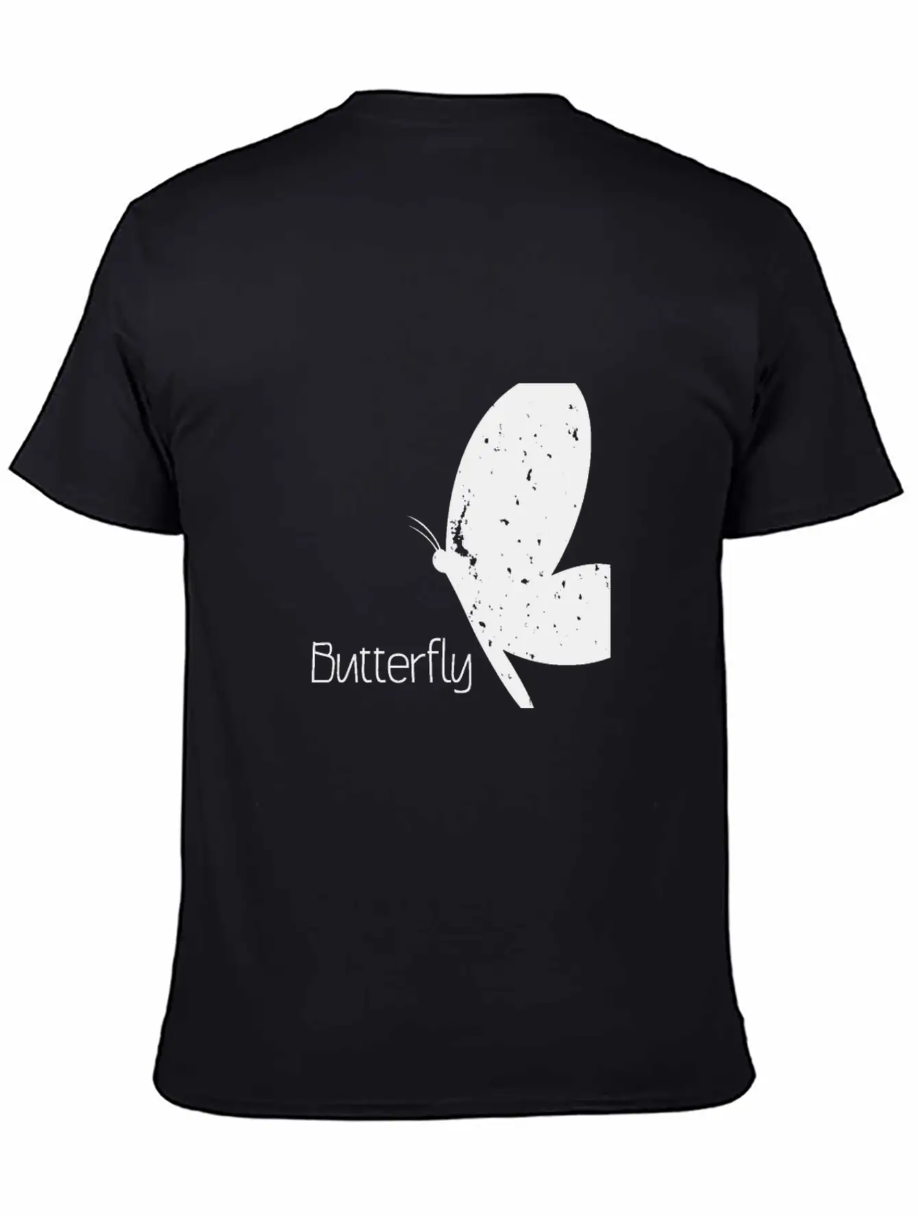 Butterfly With Lettering Butterfly Timeless Short Sleeve Tee – Comfy And Minimalist Design