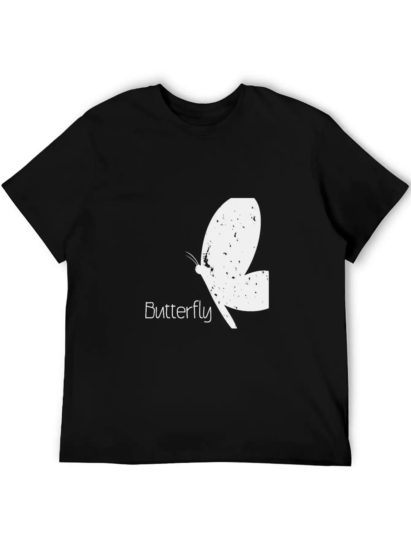 Butterfly With Lettering Butterfly Timeless Short Sleeve Tee – Comfy And Minimalist Design