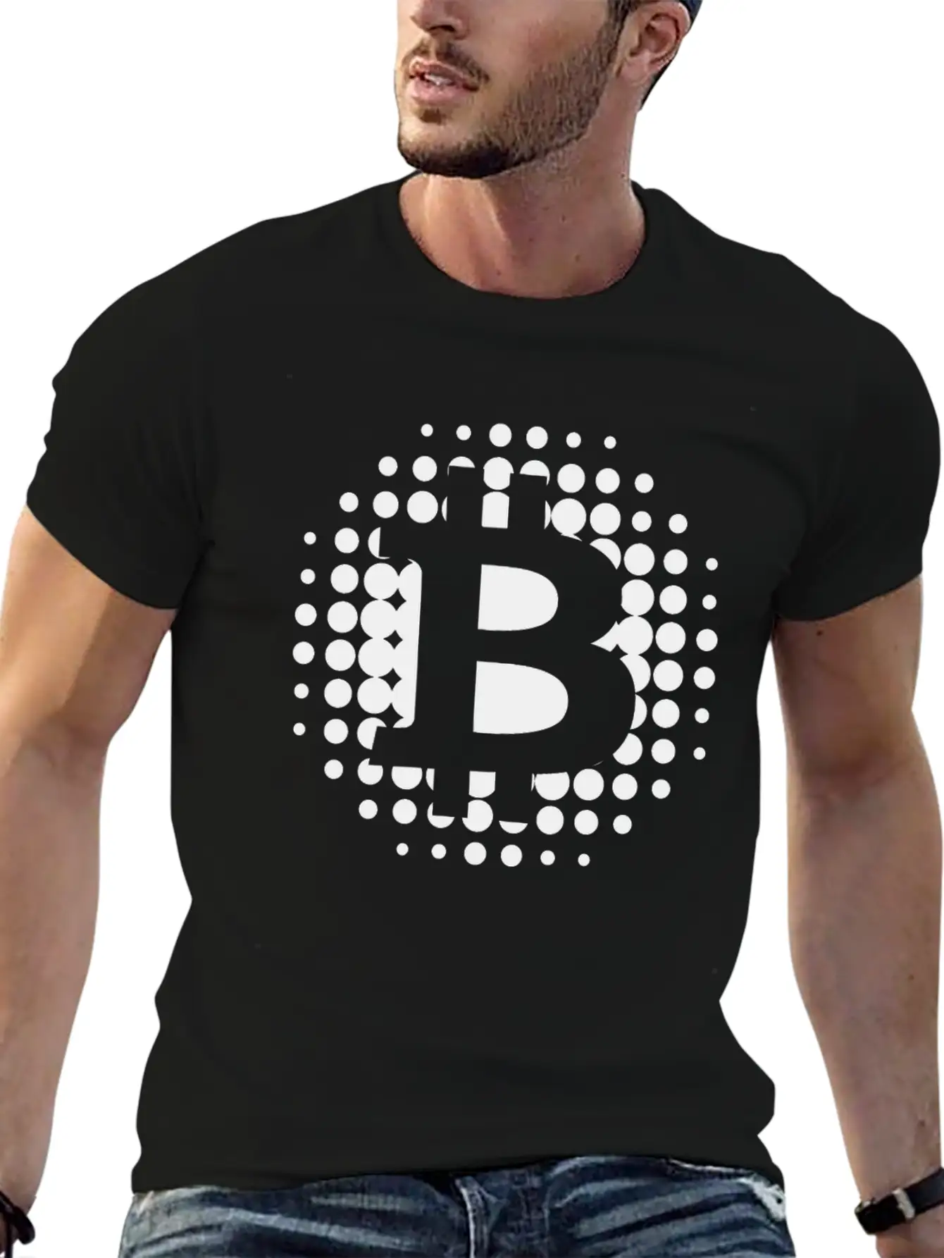 Buy Bitcoin Button - Buy Crypto Bitcoin Stylish Everyday T-Shirt – Unisex Basic Cotton Tee