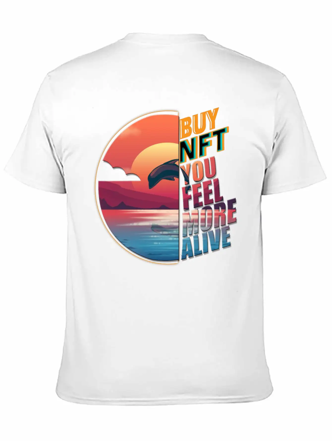 Buy NFT You Feel More Alive Comfortable Minimalist Graphic Tee – Summer Style Essential