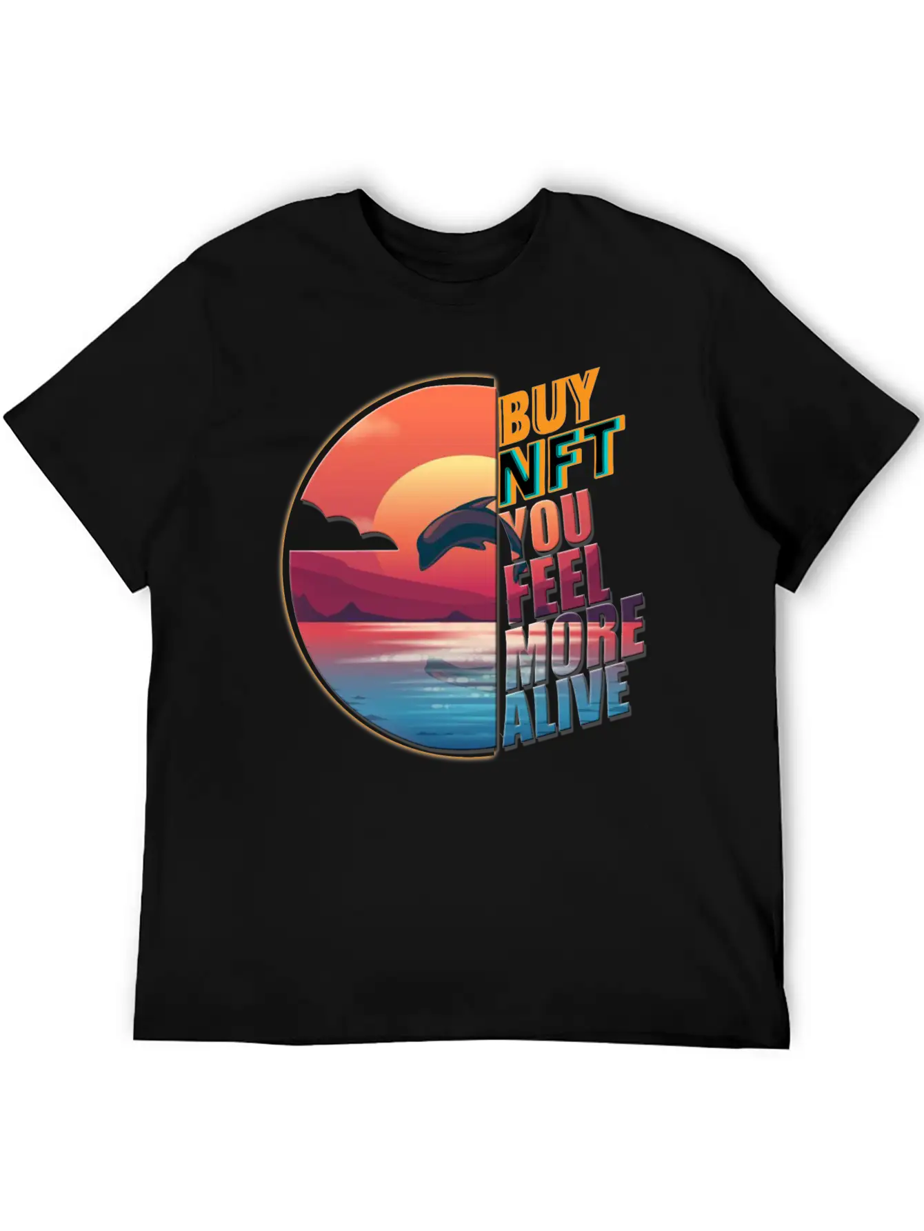 Buy NFT You Feel More Alive Comfortable Minimalist Graphic Tee – Summer Style Essential