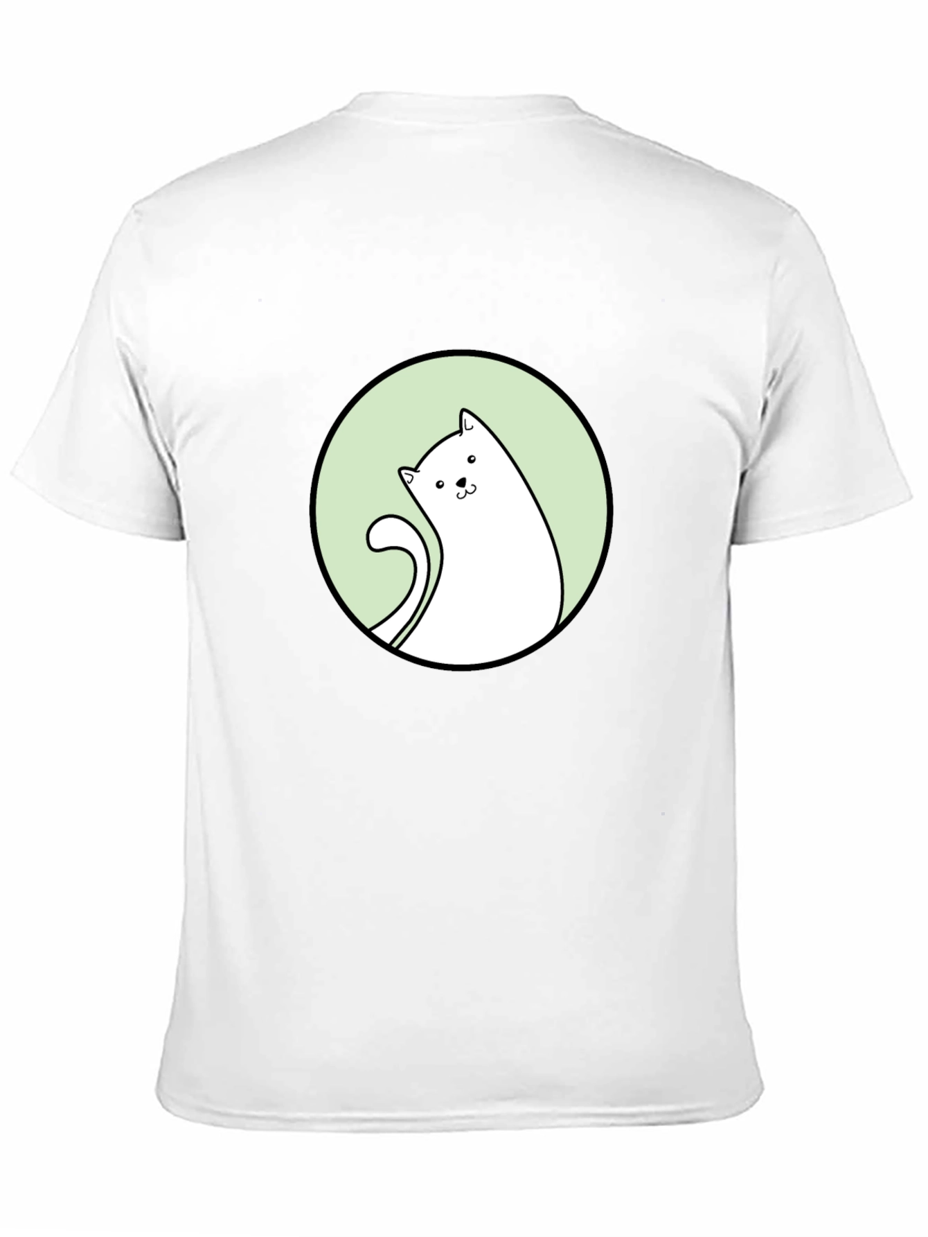 Cat Graphic Tee - Black T-Shirt