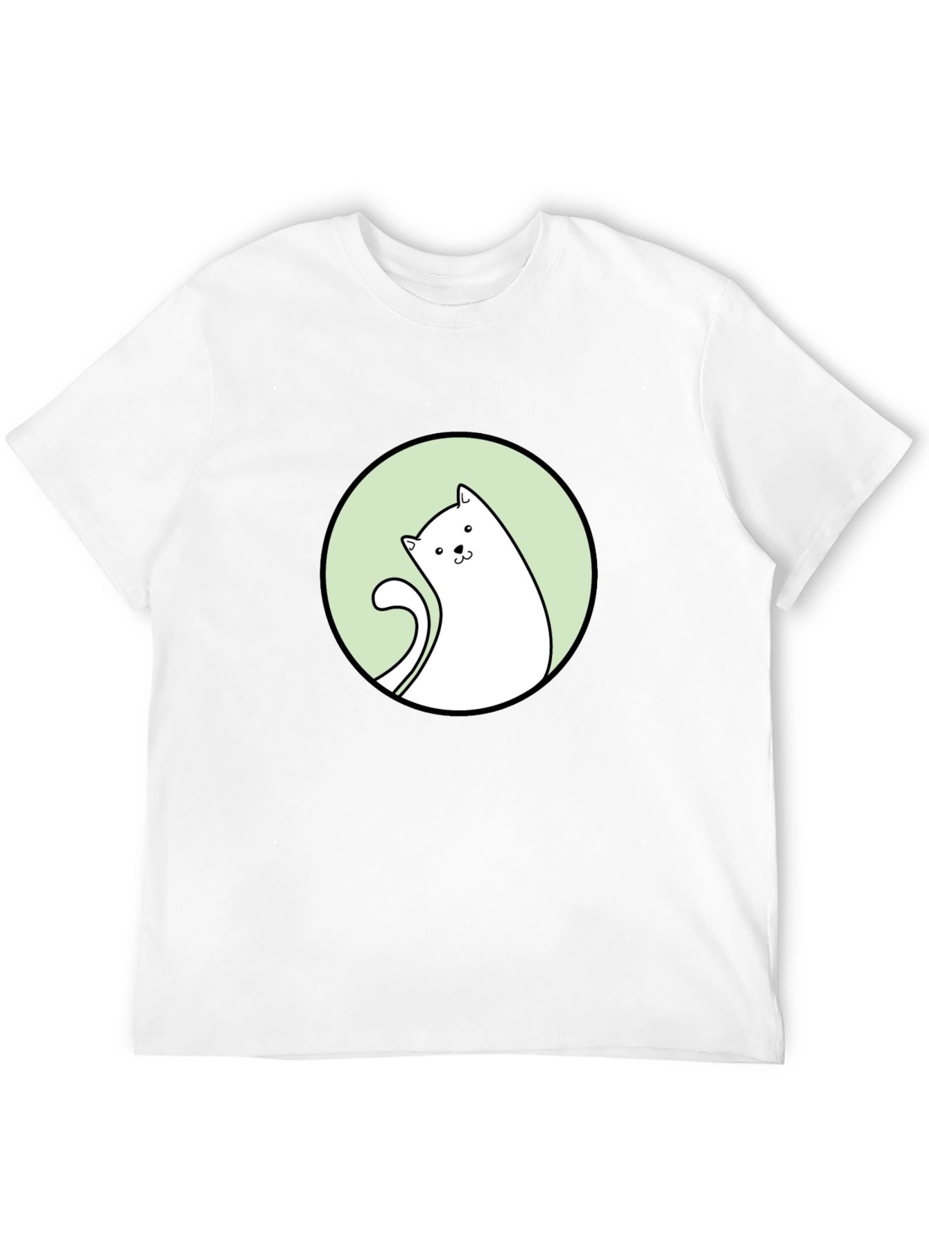 Cat Graphic Tee - Black T-Shirt