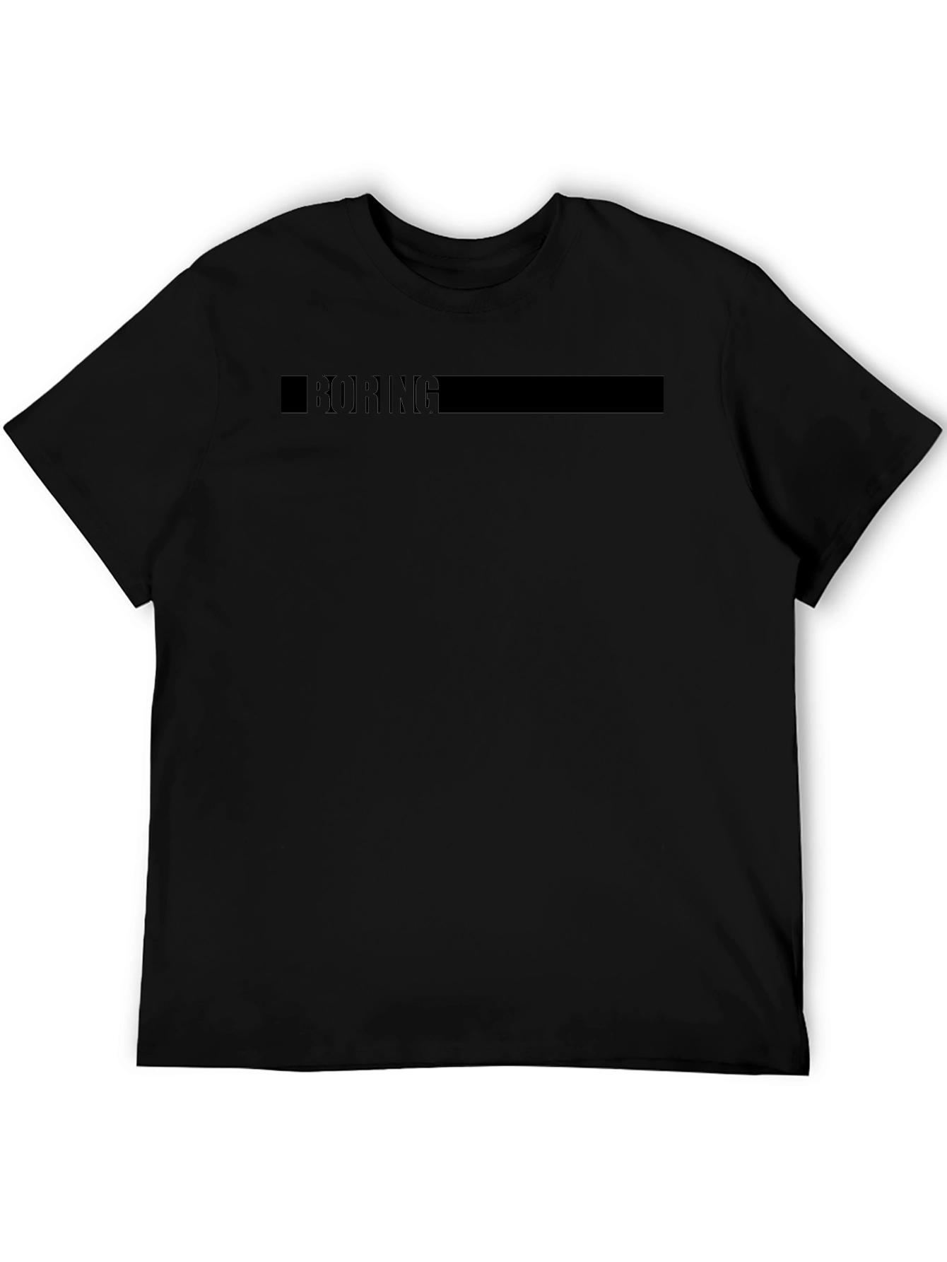 Boring Black T-Shirt - Casual & Comfortable