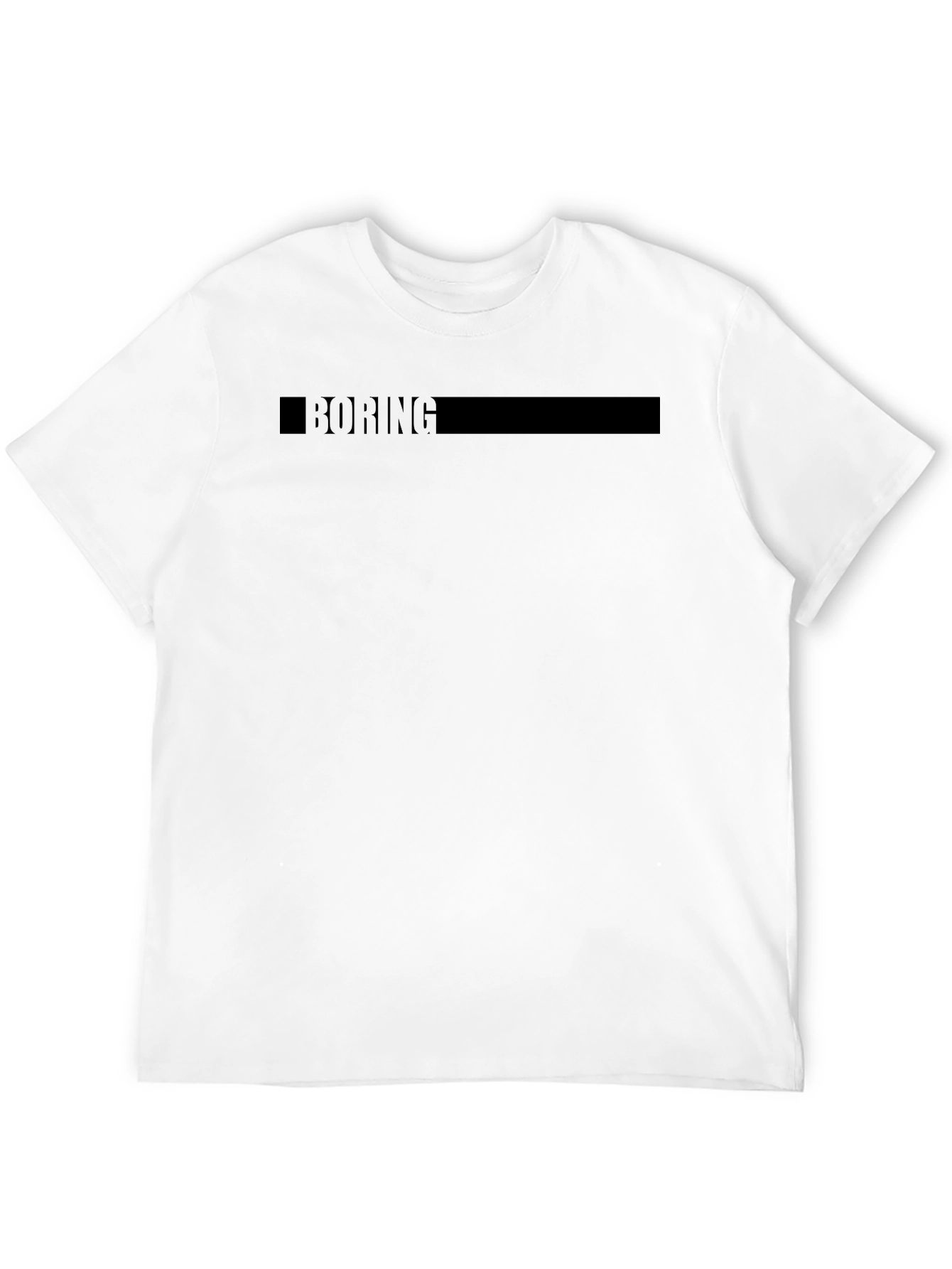 Boring Black T-Shirt - Casual & Comfortable