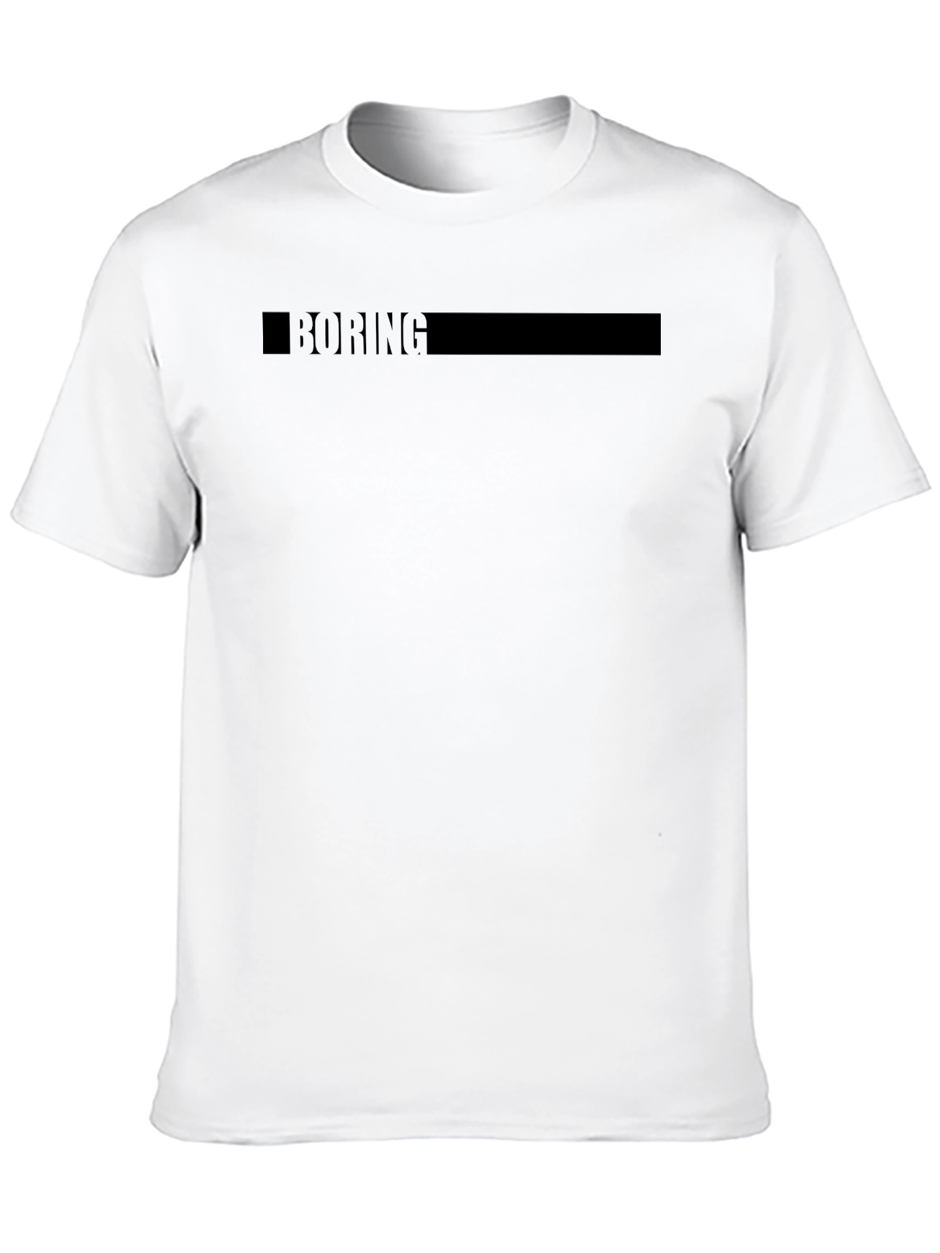 Boring Black T-Shirt - Casual & Comfortable
