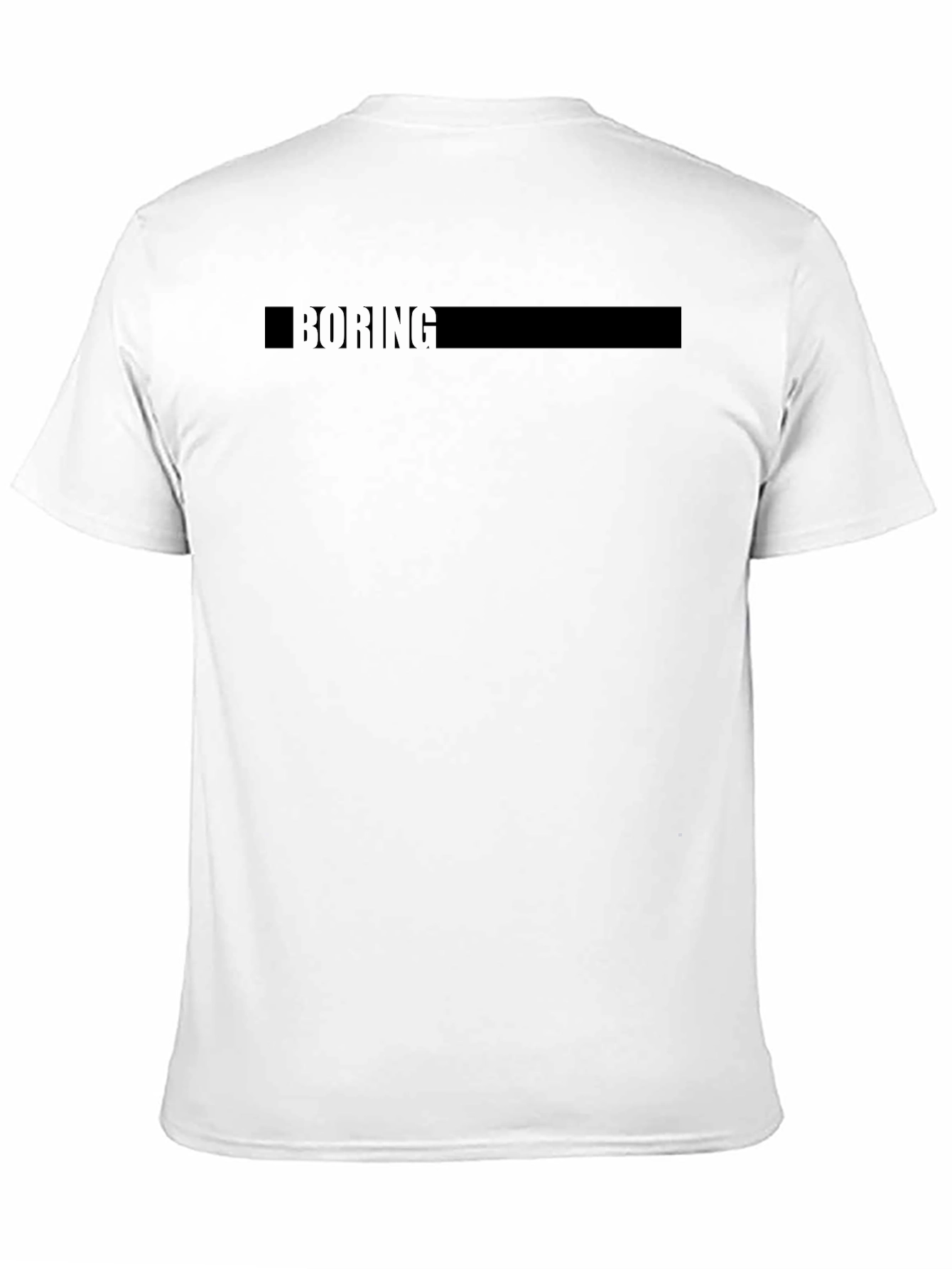 Boring Black T-Shirt - Casual & Comfortable