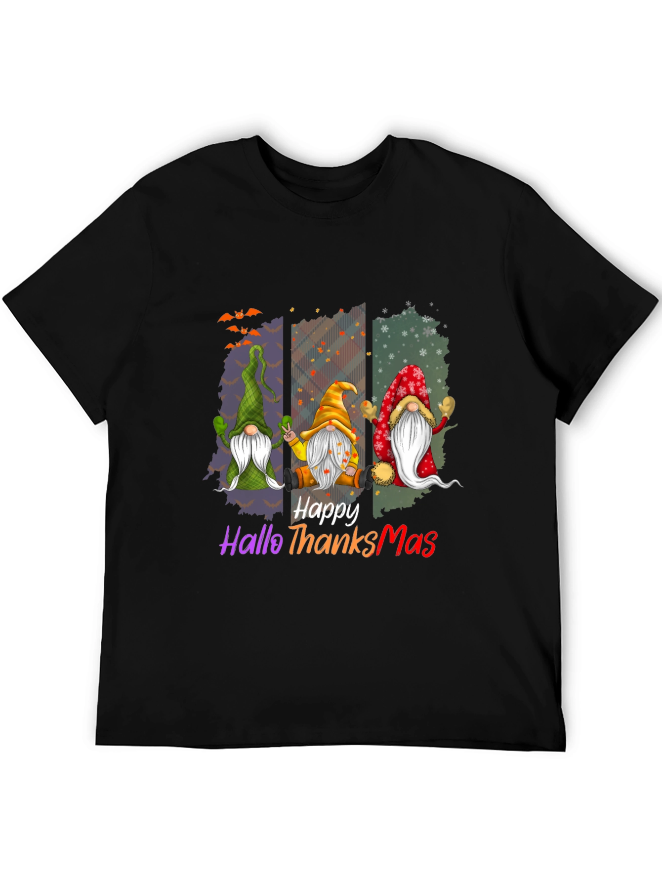 Happy HalloThanksMas Gnome T-Shirt