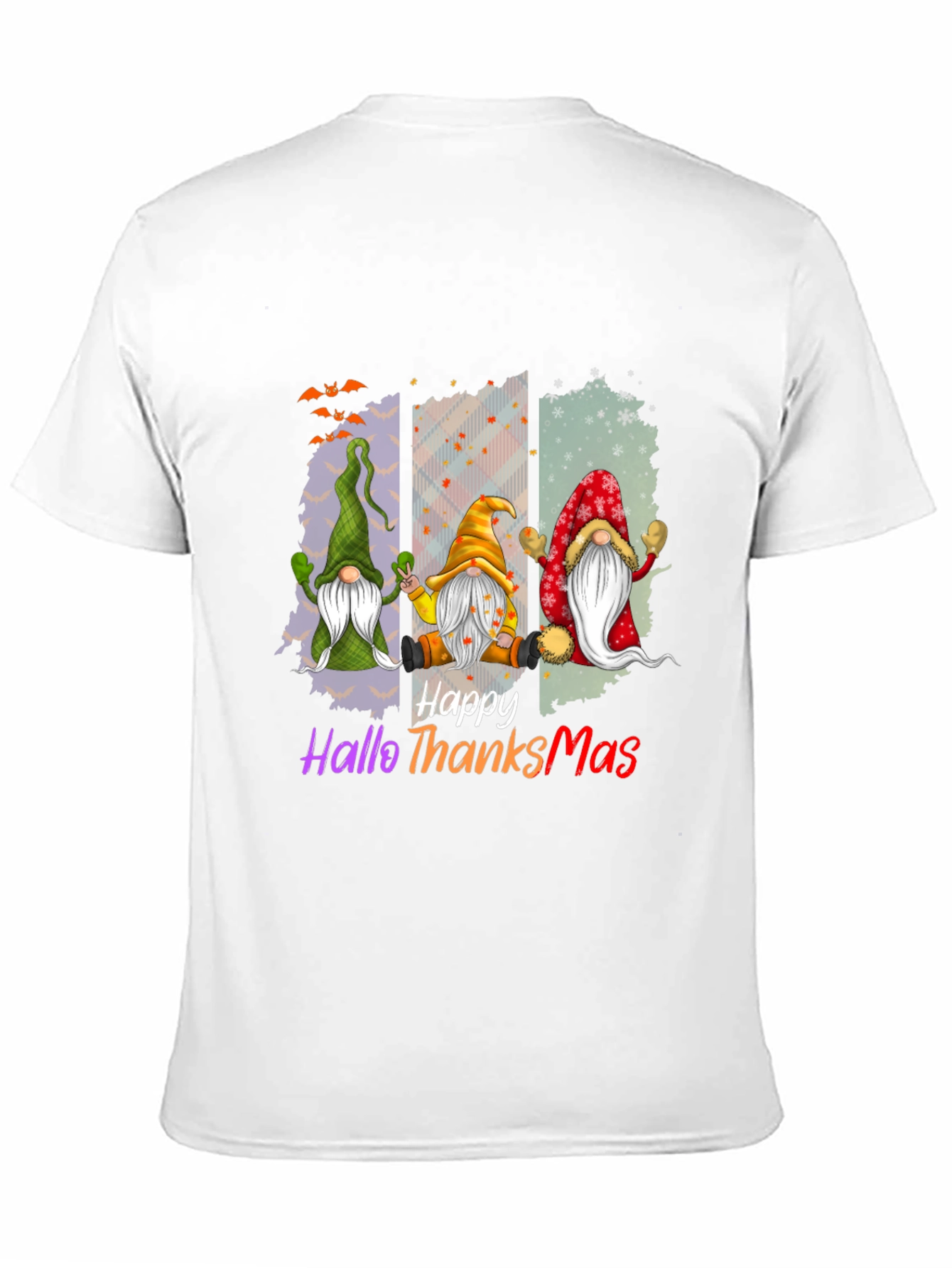 Happy HalloThanksMas Gnome T-Shirt