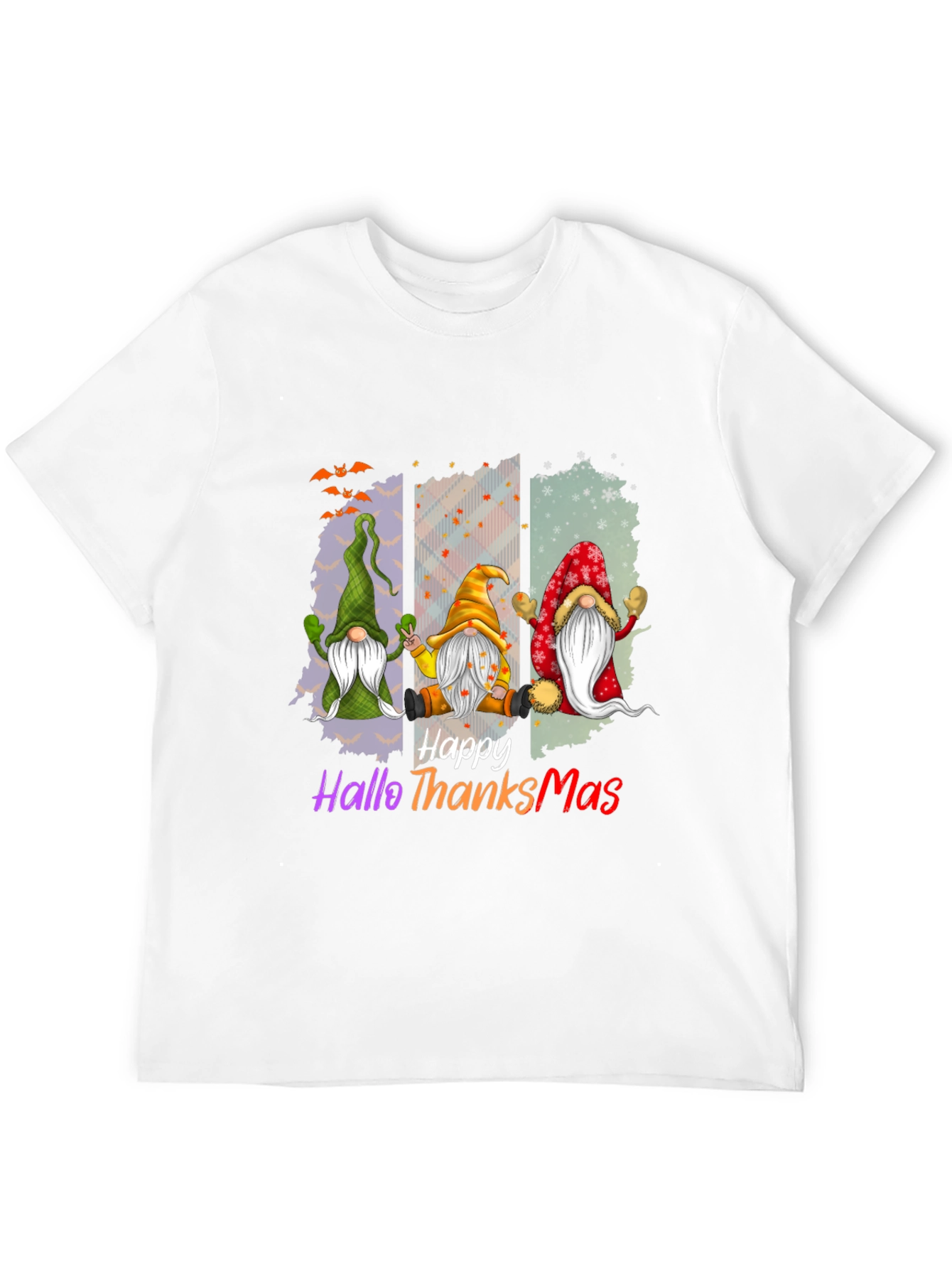 Happy HalloThanksMas Gnome T-Shirt