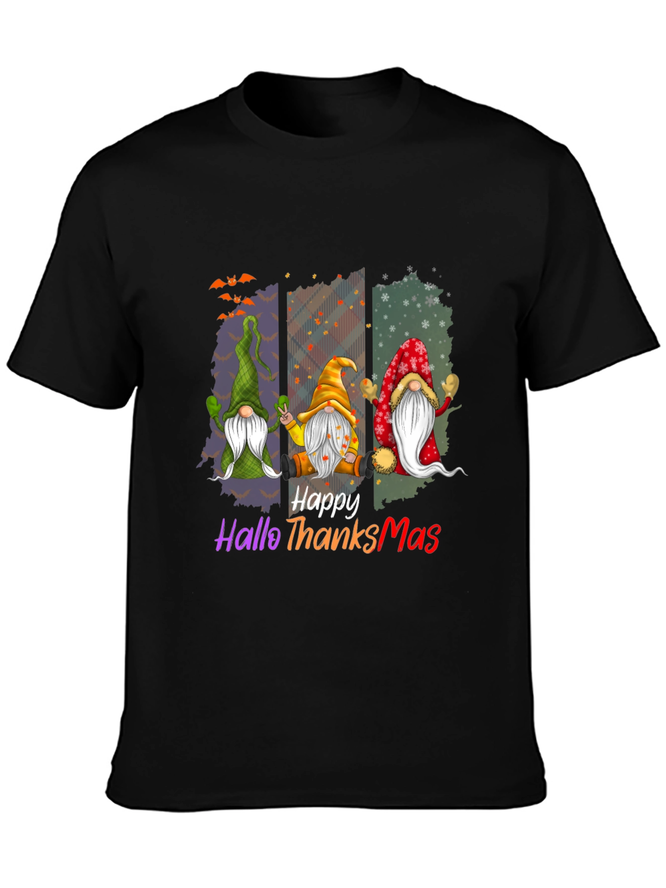 Happy HalloThanksMas Gnome T-Shirt